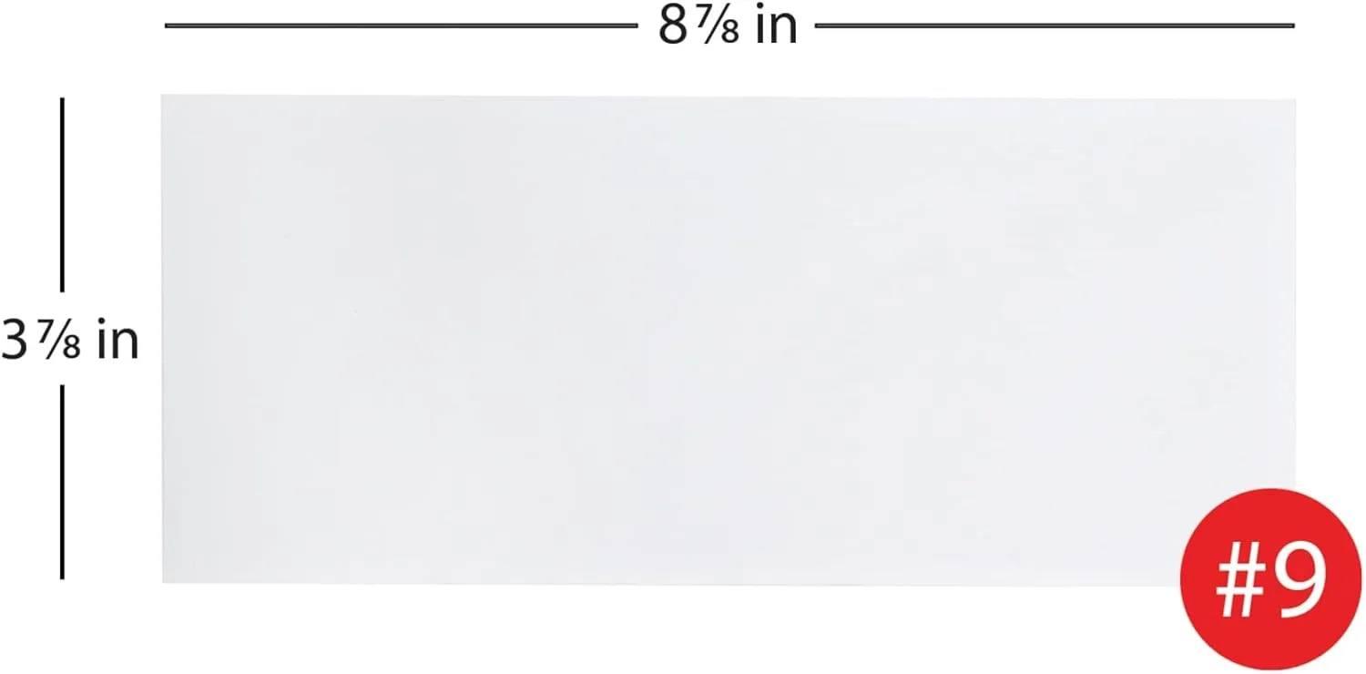 Office Depot All-Purpose #9 Envelopes, White, Box of 500
