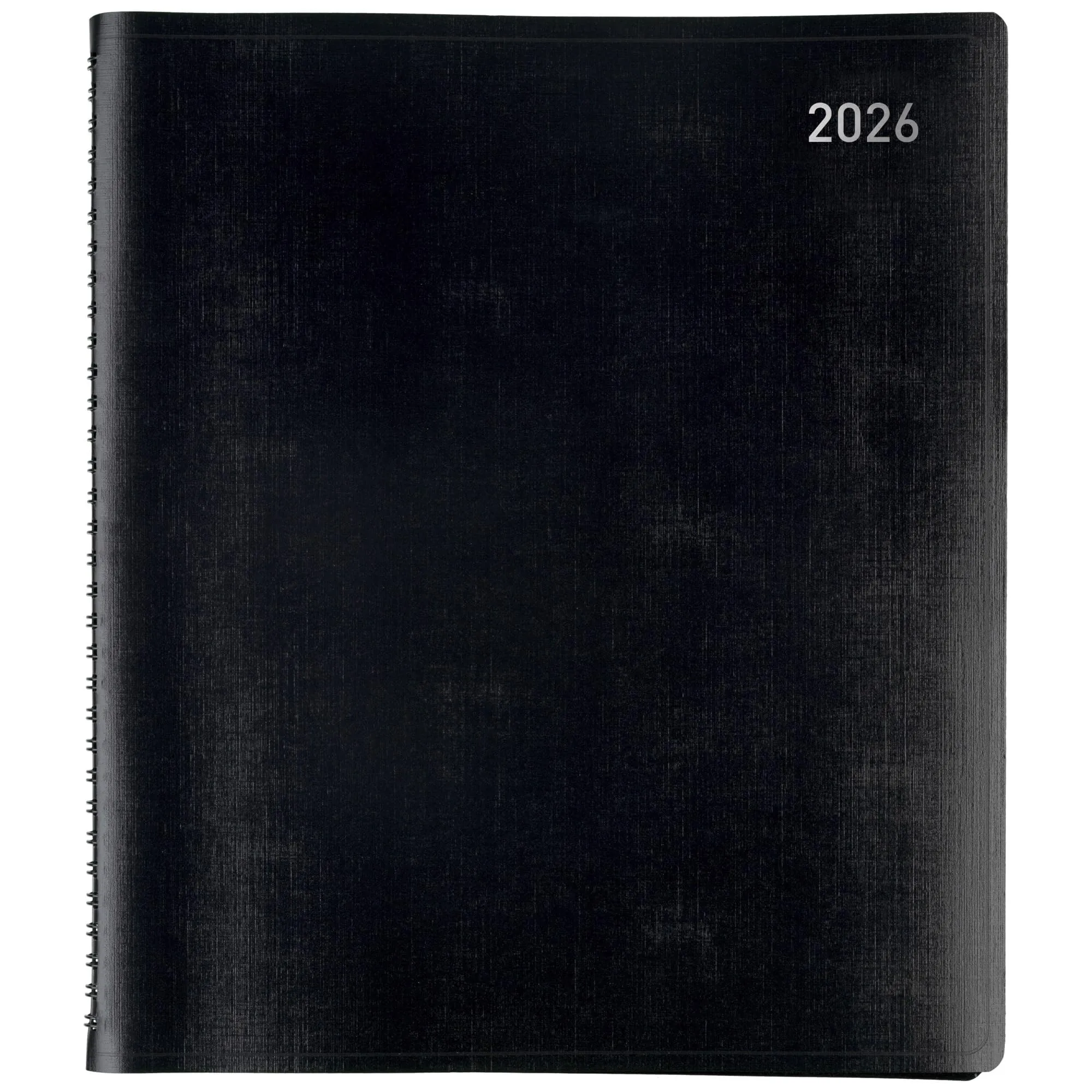 Office Depot Brand Monthly Planner, 9" x 11", Black, January 2026 to January 2027, OD71060026