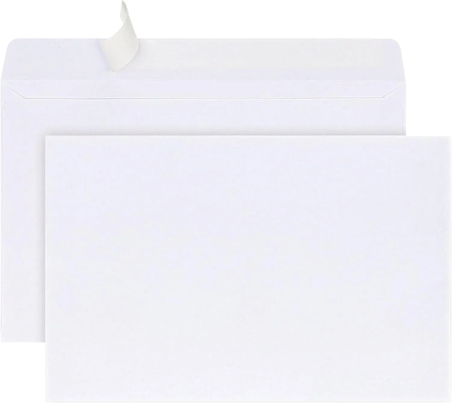 Office Depot Clean Seal(TM) Invitation Envelopes, 5 3/4in. x 8 3/4in., White, Box Of 100, 12030