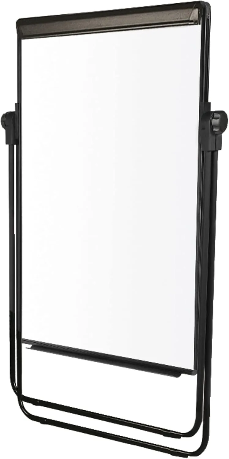 Office Depot Brand Convertible Table/Footbar Non-Magnetic Dry-Erase Whiteboard Presentation Easel, 67in x 30-1/2in, Metal Frame With Black Finish