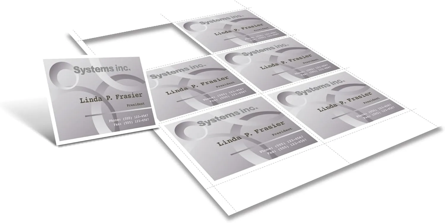 Office Depot Badge Inserts, 3in. x 4in., White, Pack of 300, OD98845