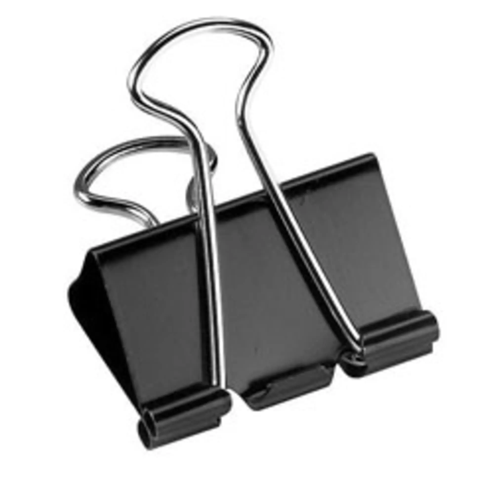 Office Depot Brand(R) Binder Clips, Medium, 1 1/4in. Wide, 5/8in. Capacity, Black, Pack Of 24, OD77837