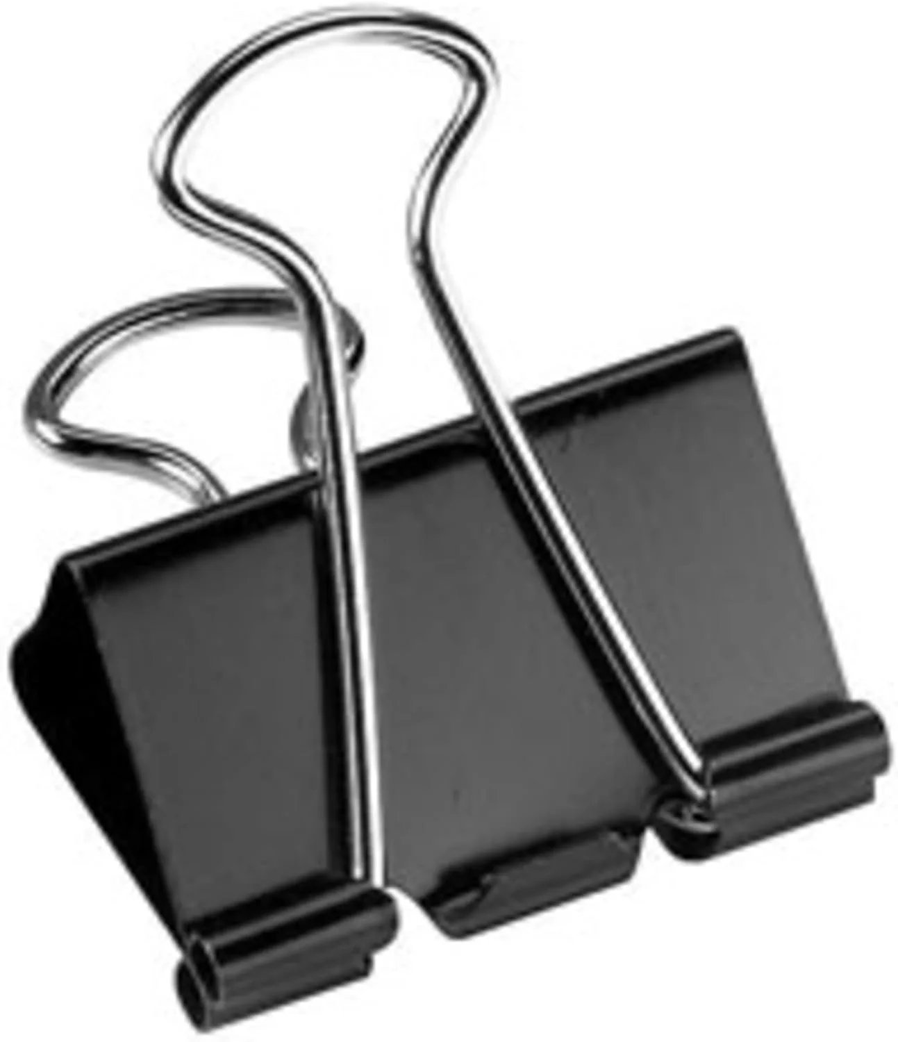 Office Depot Brand(R) Binder Clips, Medium, 1 1/4in. Wide, 5/8in. Capacity, Black, Pack Of 24, OD77837