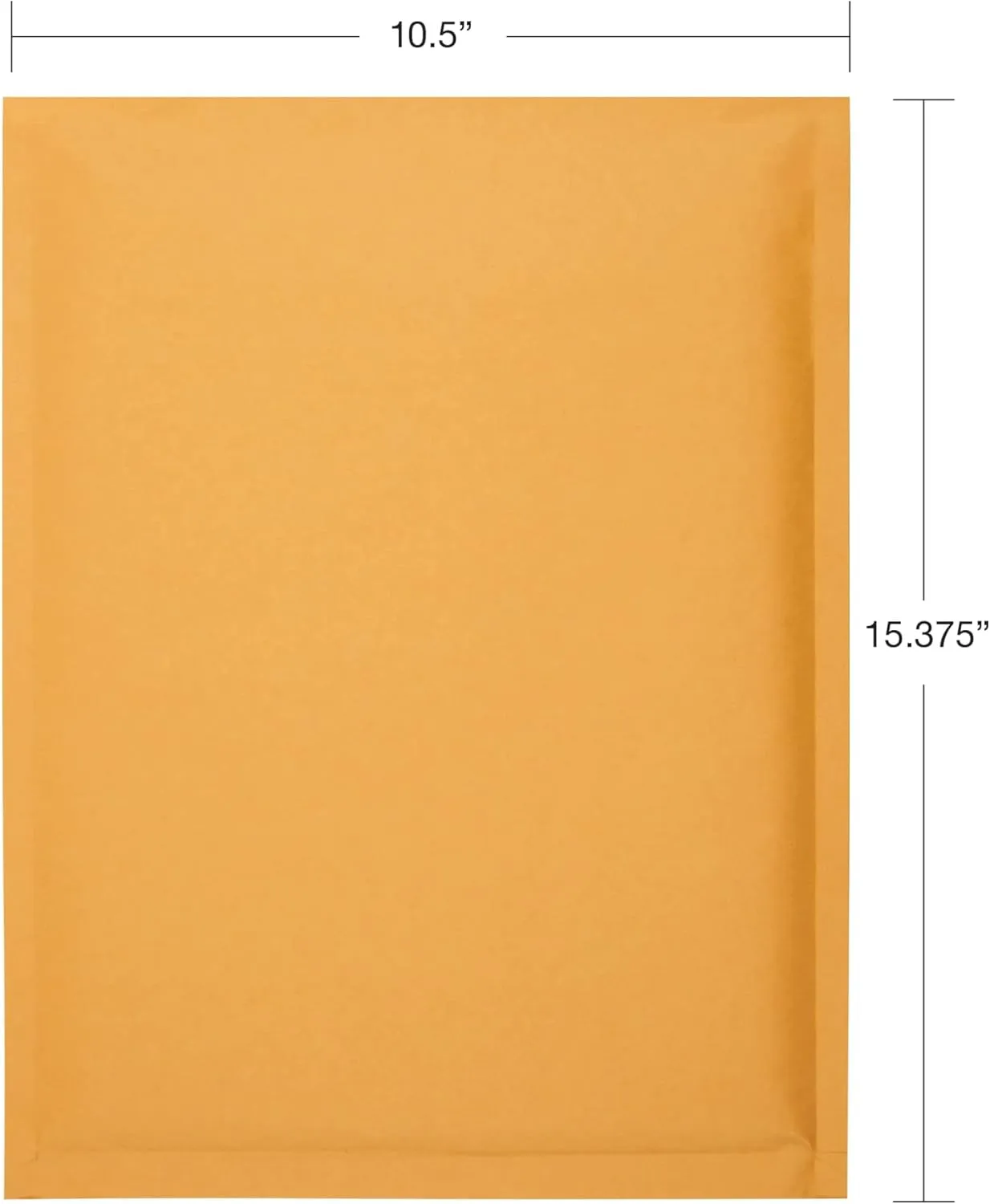 Office Depot Self-Sealing Bubble Mailers, Size 5 (10-1/2 x 15 in), Pack of 12