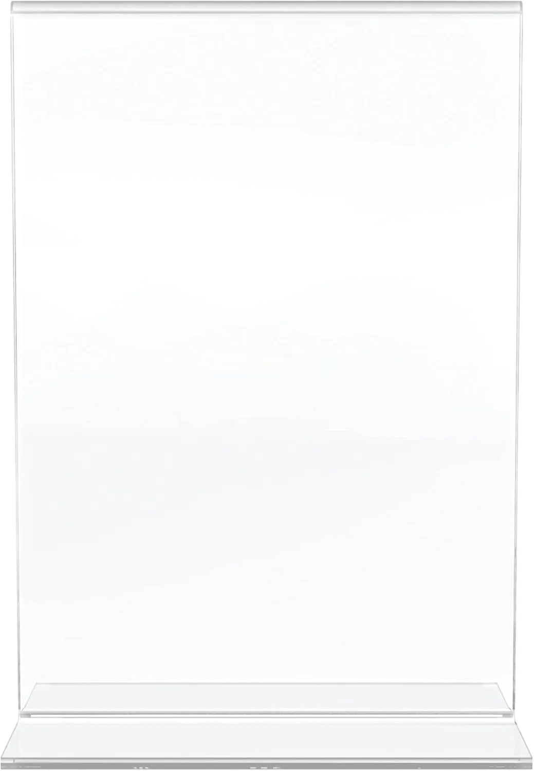 Office Depot Brand Stand-Up Sign Holder, Vertical, 7inH x 5inW, Clear, 69101