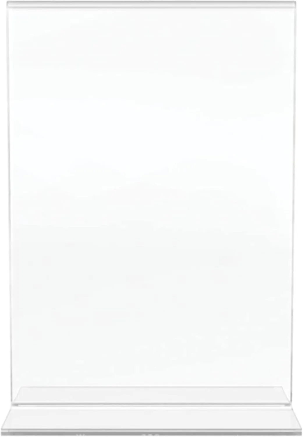 Office Depot Brand Stand-Up Sign Holder, Vertical, 7inH x 5inW, Clear, 69101