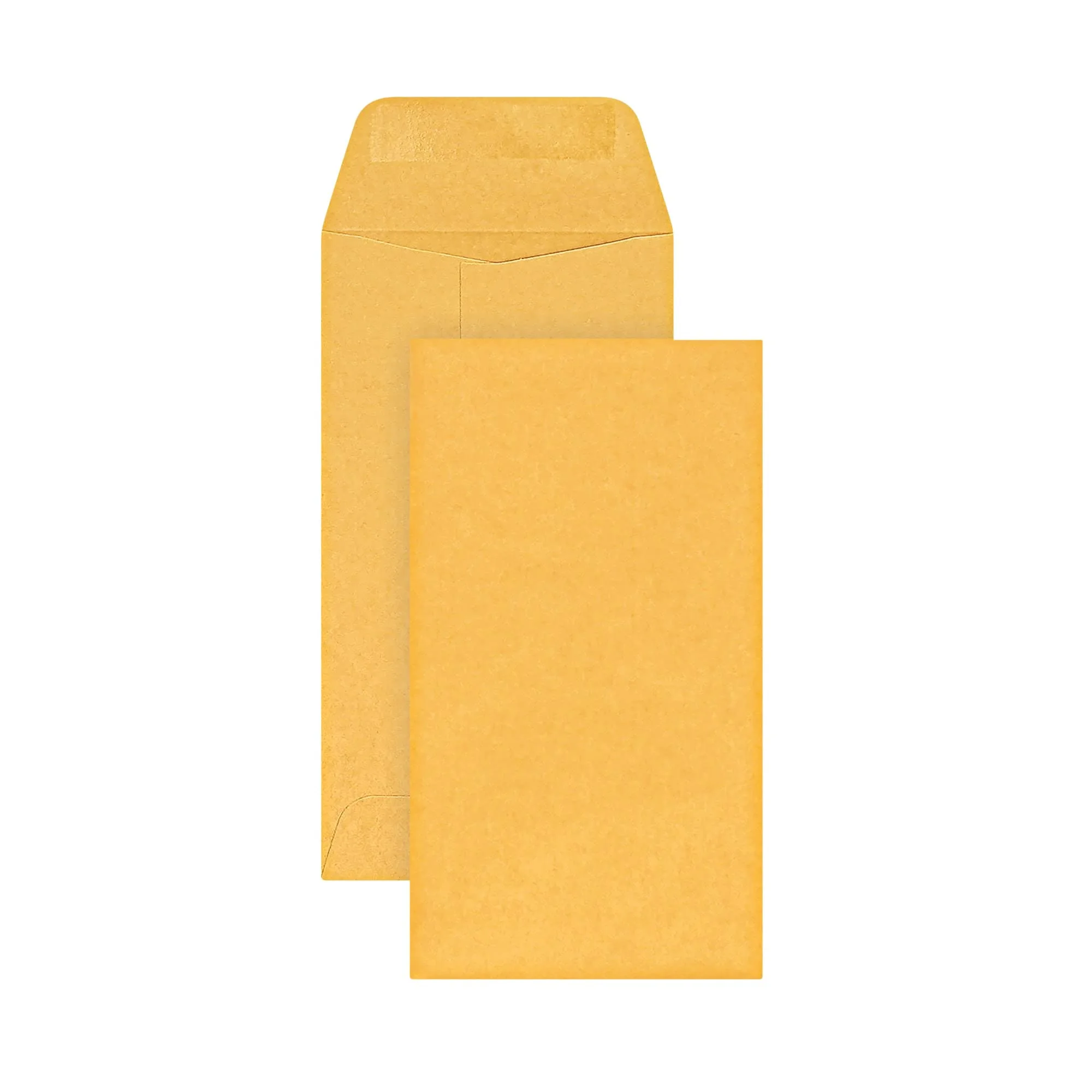 Office Depot® Brand Coin Envelopes, 3-1/2" x 6-1/2", Gummed Seal, Manila, Box Of 500