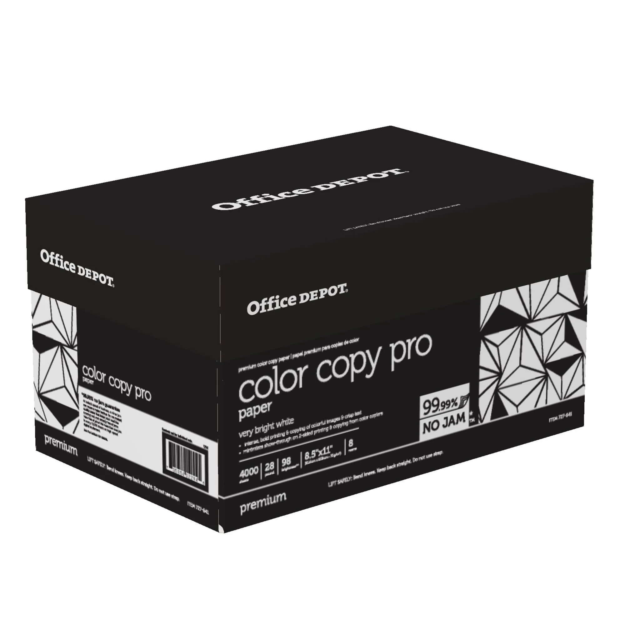 Office Depot Color Copy Paper, 8 Reams (8.5 x 11), 28 lb, 4000 Sheets
