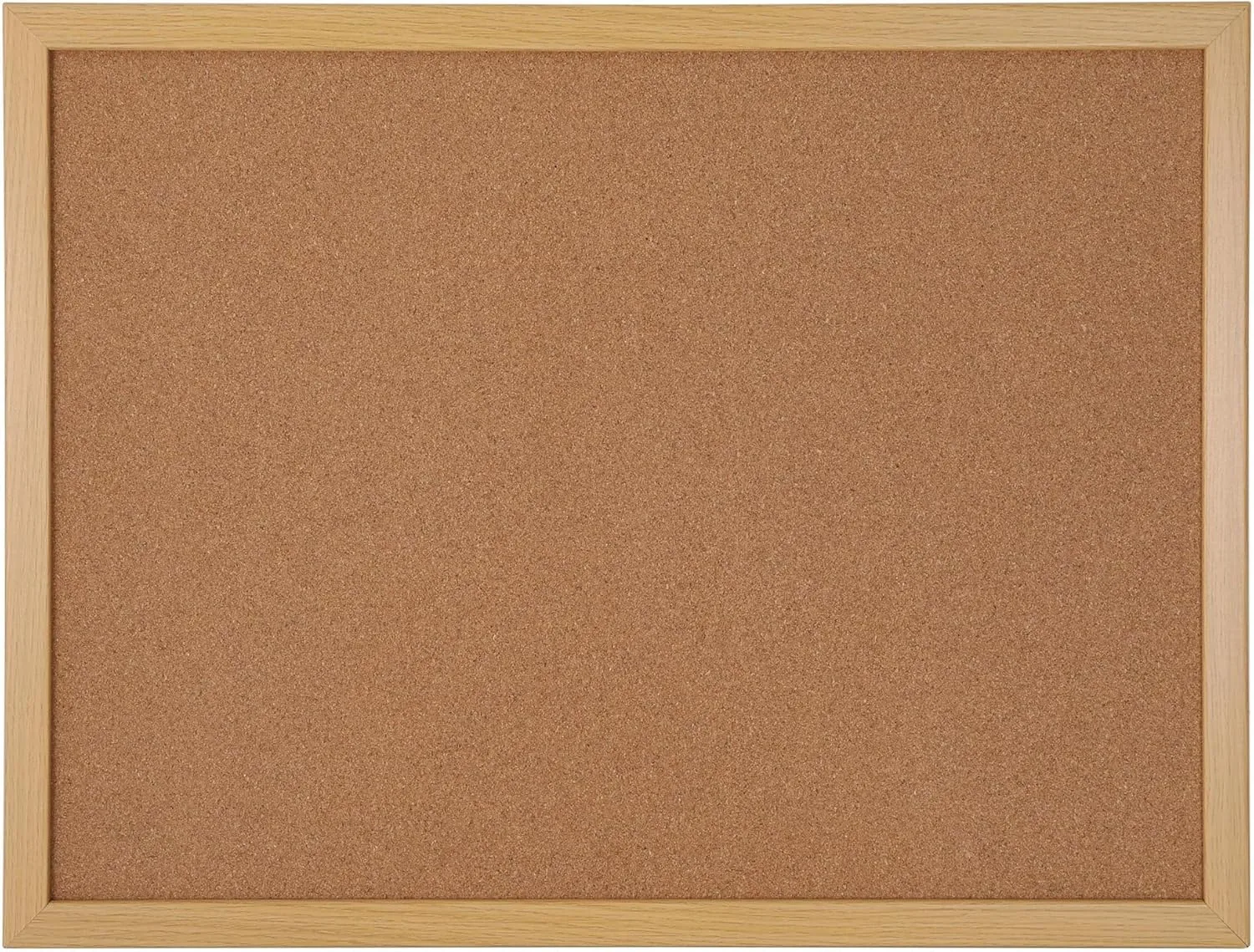 Office Depot Cork Bulletin Board, 18" x 24", Light Oak Frame