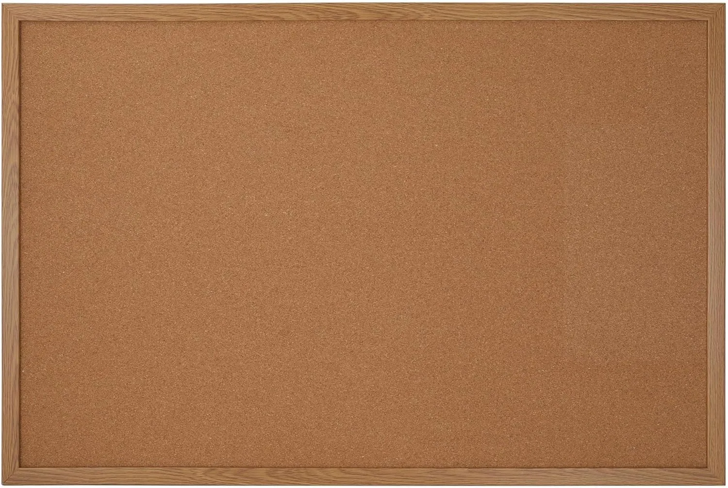 Office Depot Brand Cork Bulletin Board, 24 x 36 in, Oak Frame