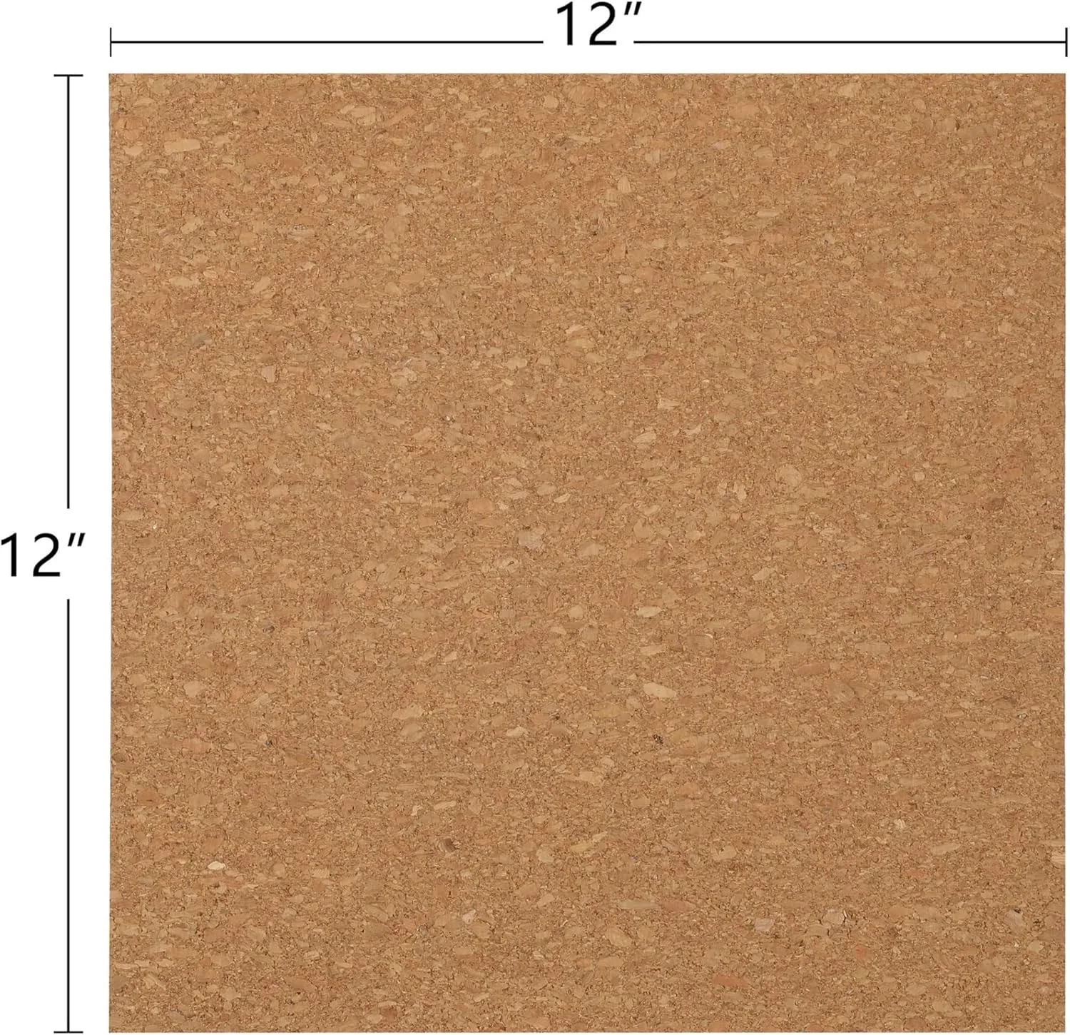 Office Depot Cork Wall Tiles, 12" x 12", Pack of 4, Tan