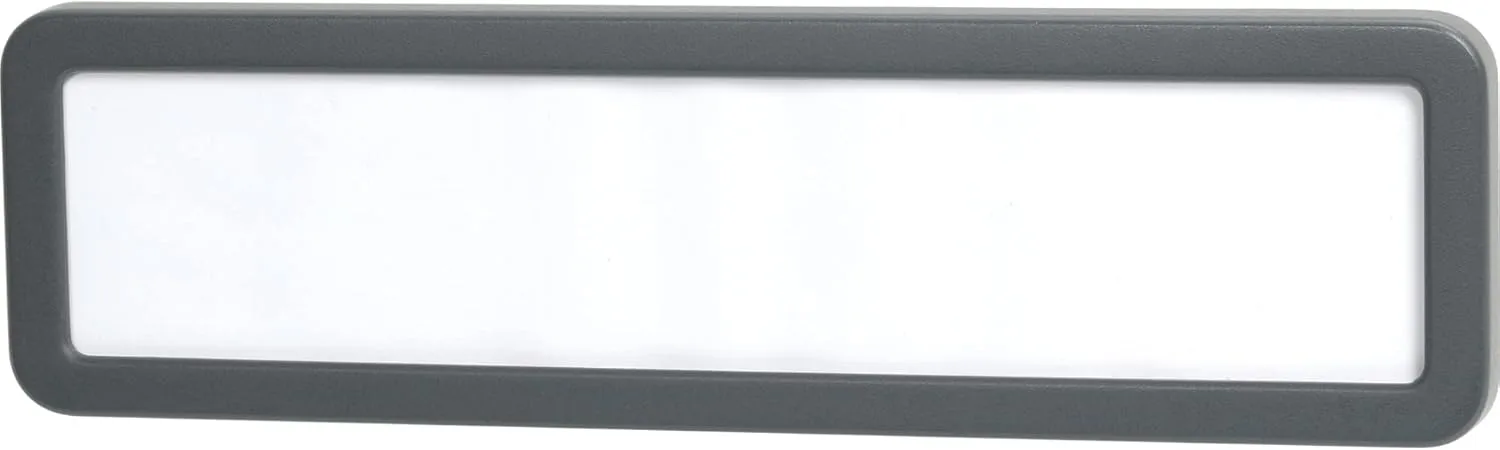 Office Depot® Brand Cubicle Name Plate, 2 5/8" x 9 1/8" x 7/8", 30% Recycled, Charcoal