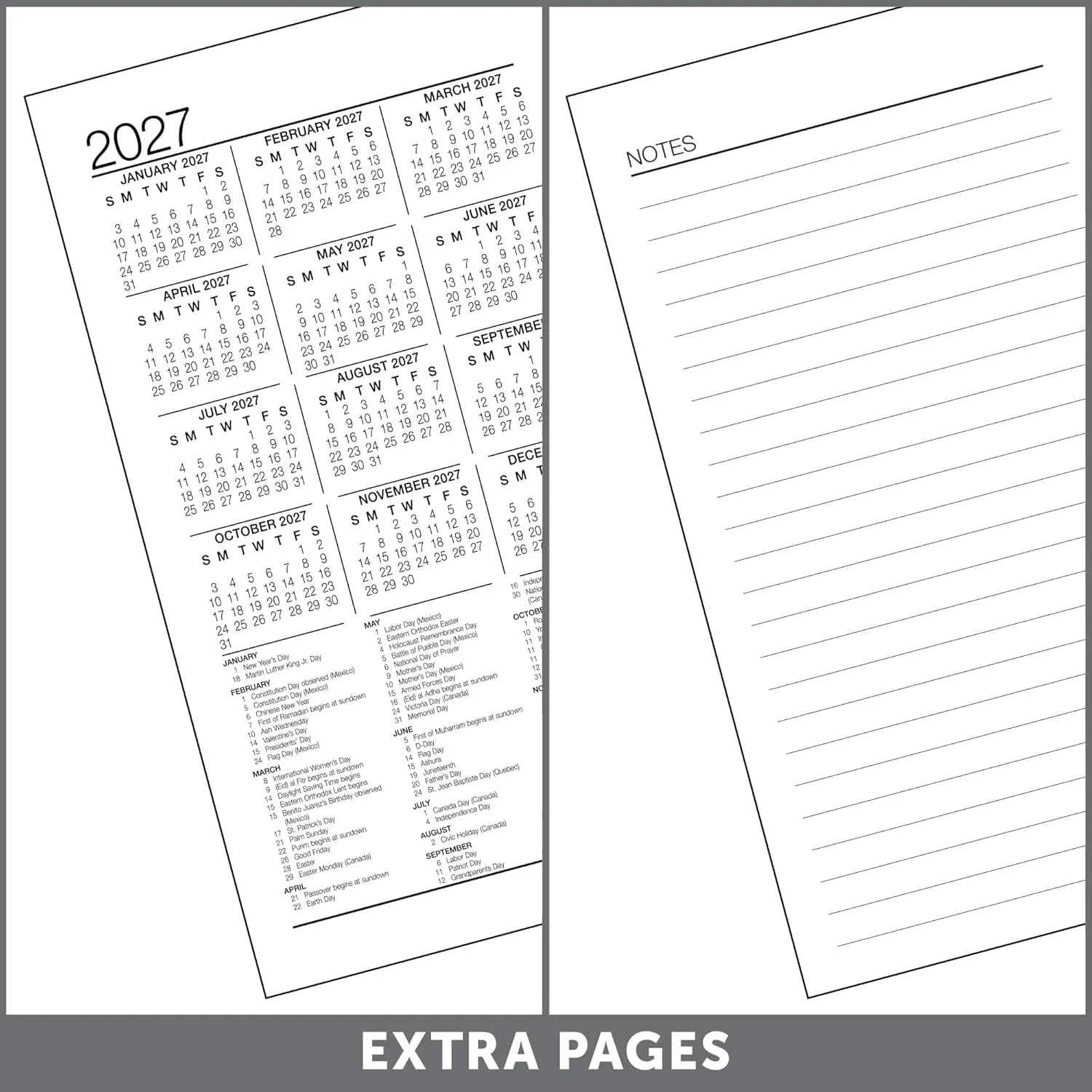 Office Depot Brand Daily Desk Calendar Refill, 3 1/2" x 6", White, January 2026 to December 2026, SP717D5026