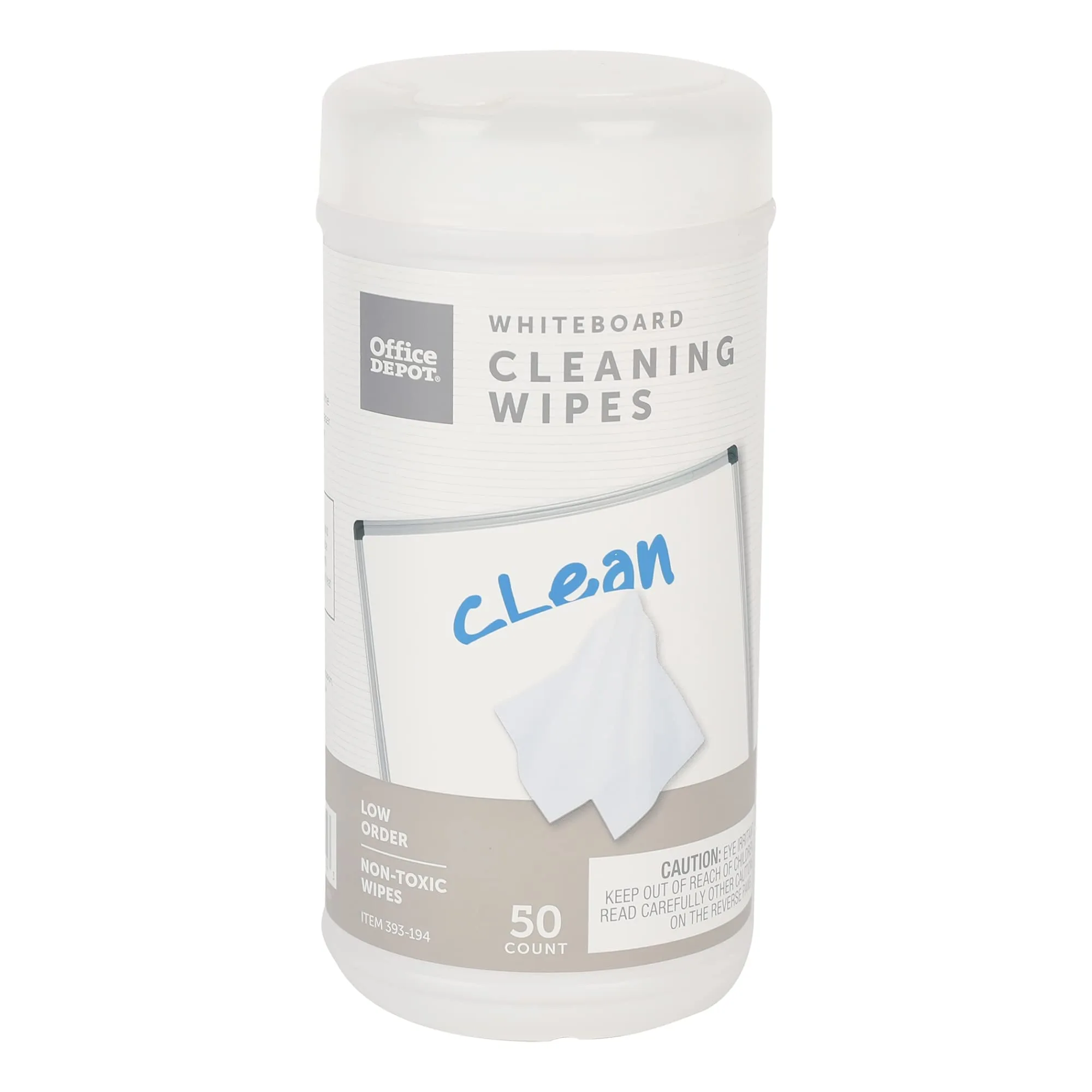 Office Depot Brand(R) Dry-Erase Board Cleaning Wipes, 6in. x 9in., Pack Of 50, CWP-50T