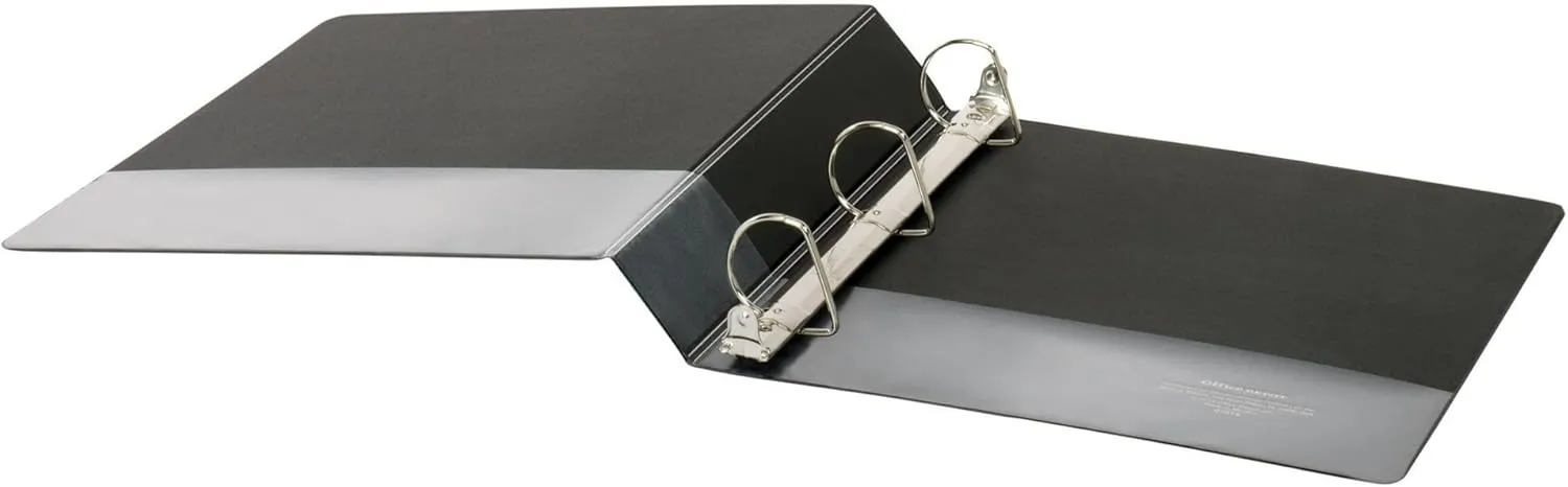 Office Depot® Brand Durable View D-Ring Binder, 1 1/2" Rings, 39% Recycled, Black