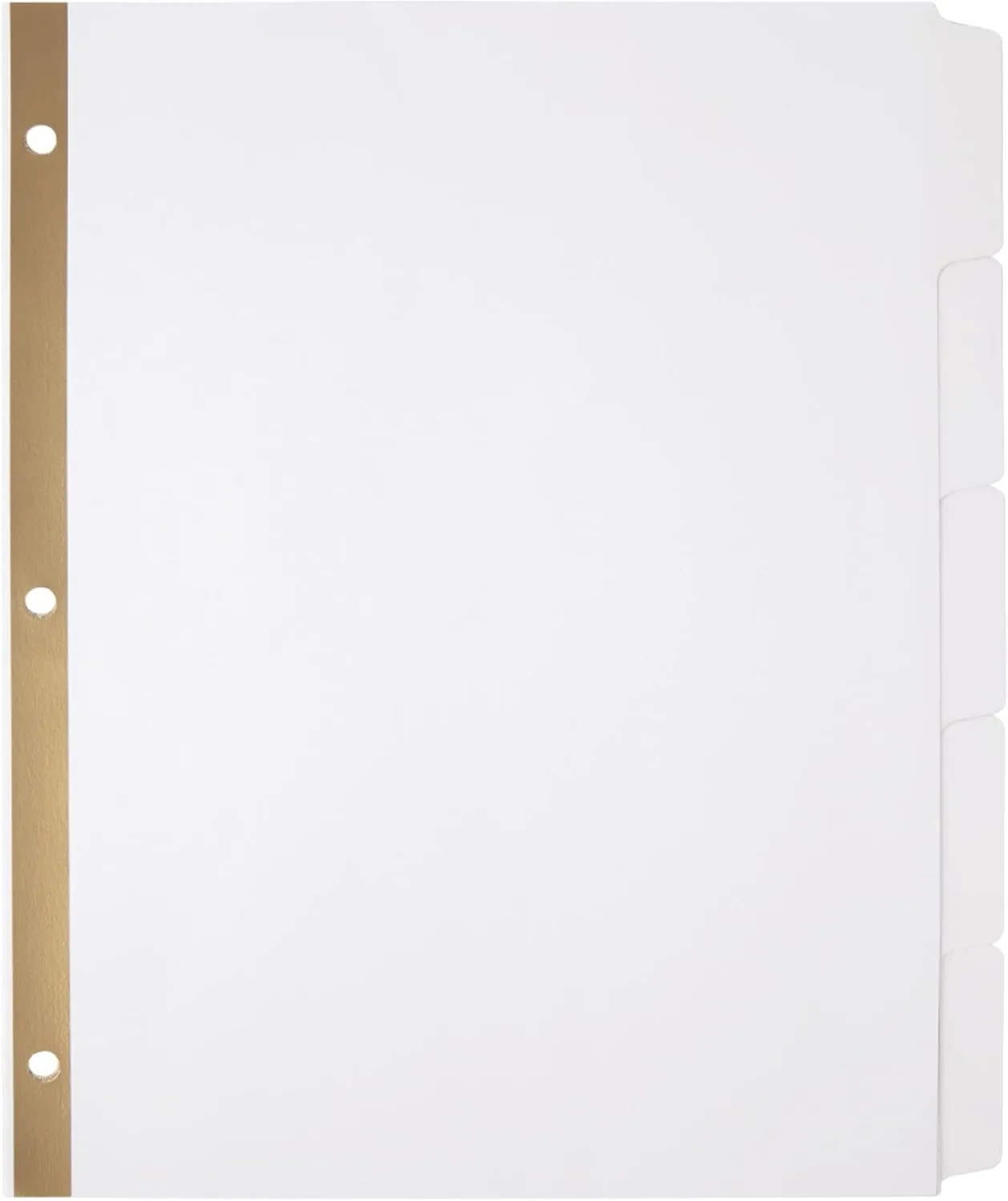 Office Depot Erasable Big Tab Dividers, 5-Tab, White, Pack of 2 Sets