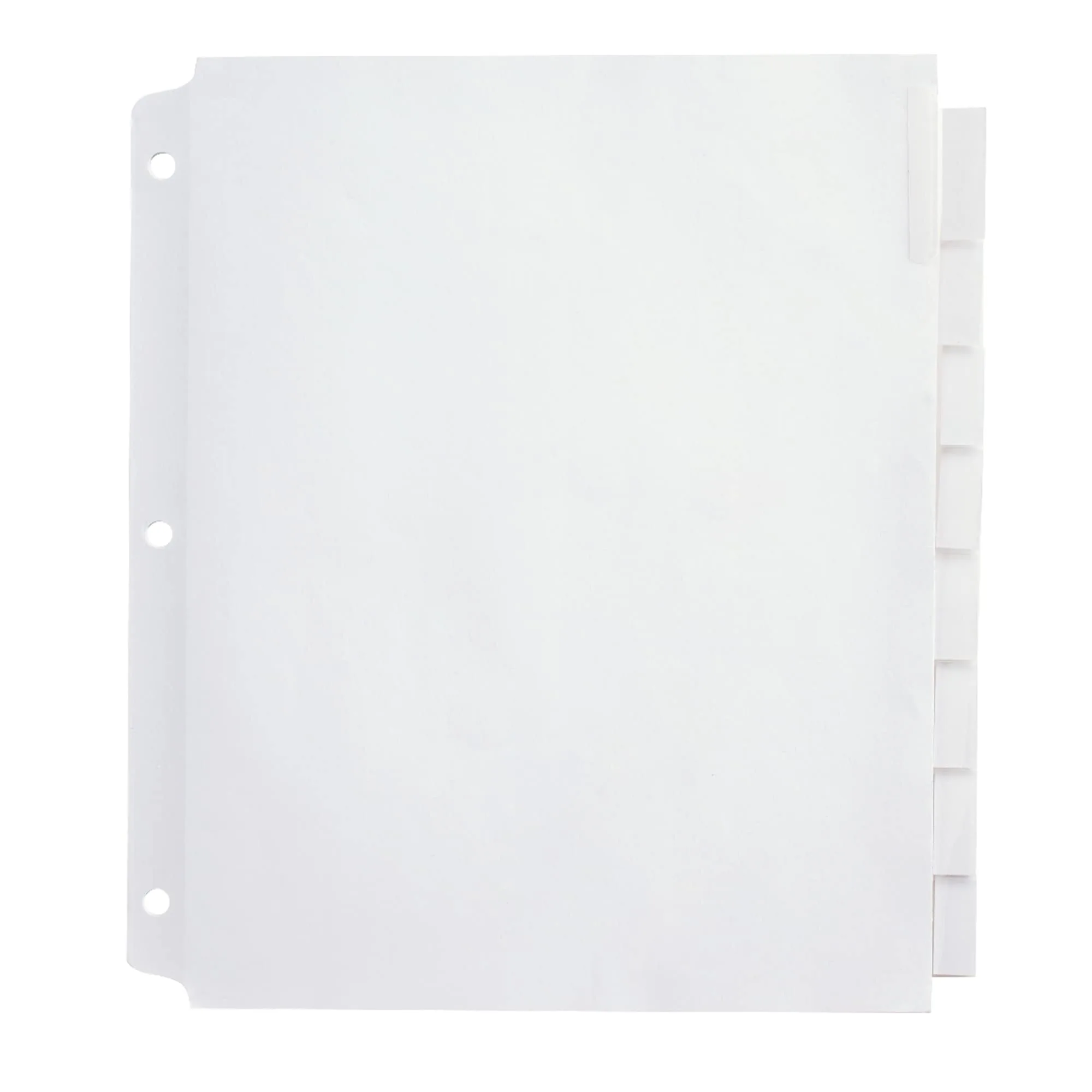 Office Depot Insertable Extra-Wide Dividers with Big Tabs, Clear, 8-Tab, OD14796