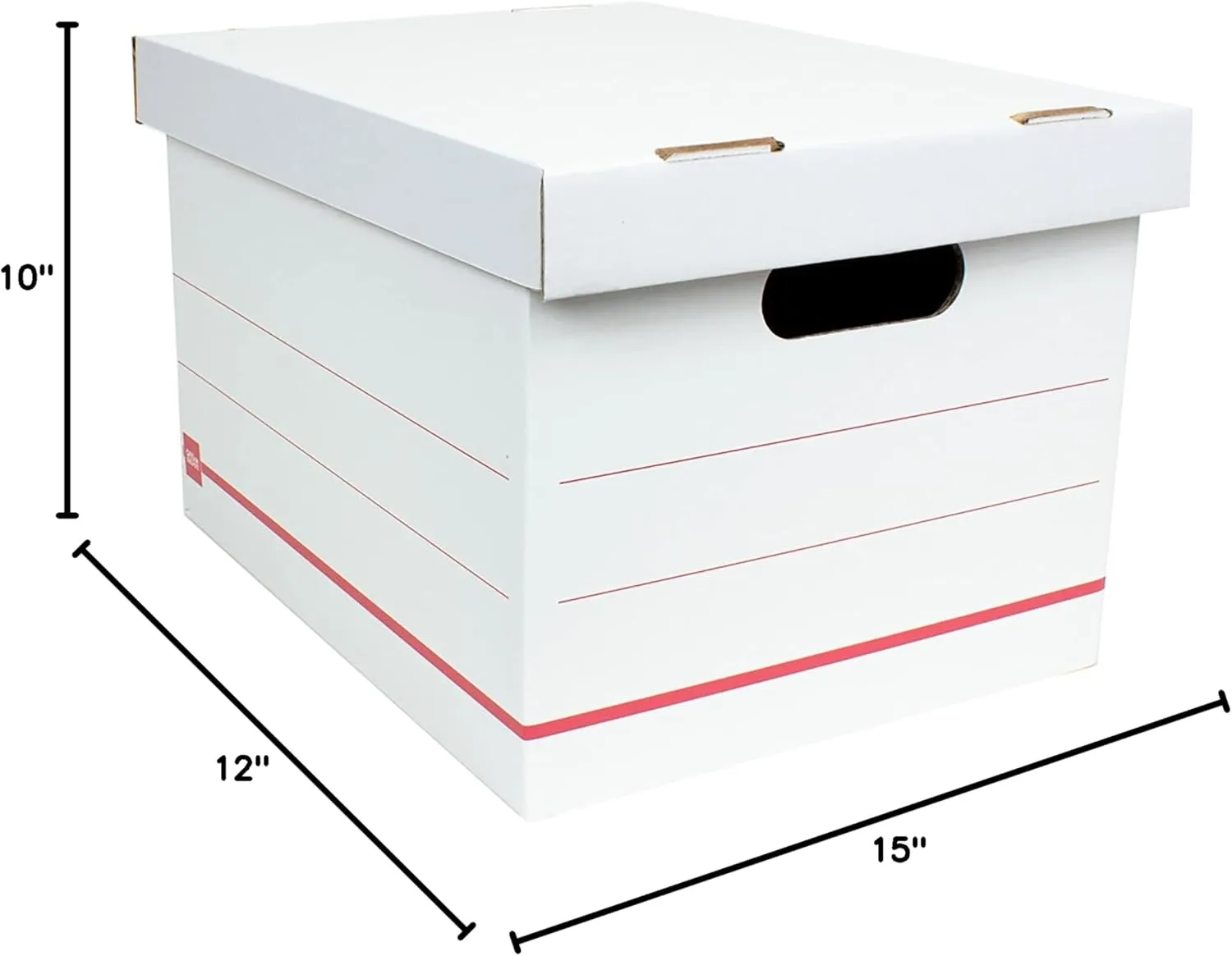 Office Depot® Standard-Duty Corrugated File Boxes, 15" x 12" x 10", Pack of 15