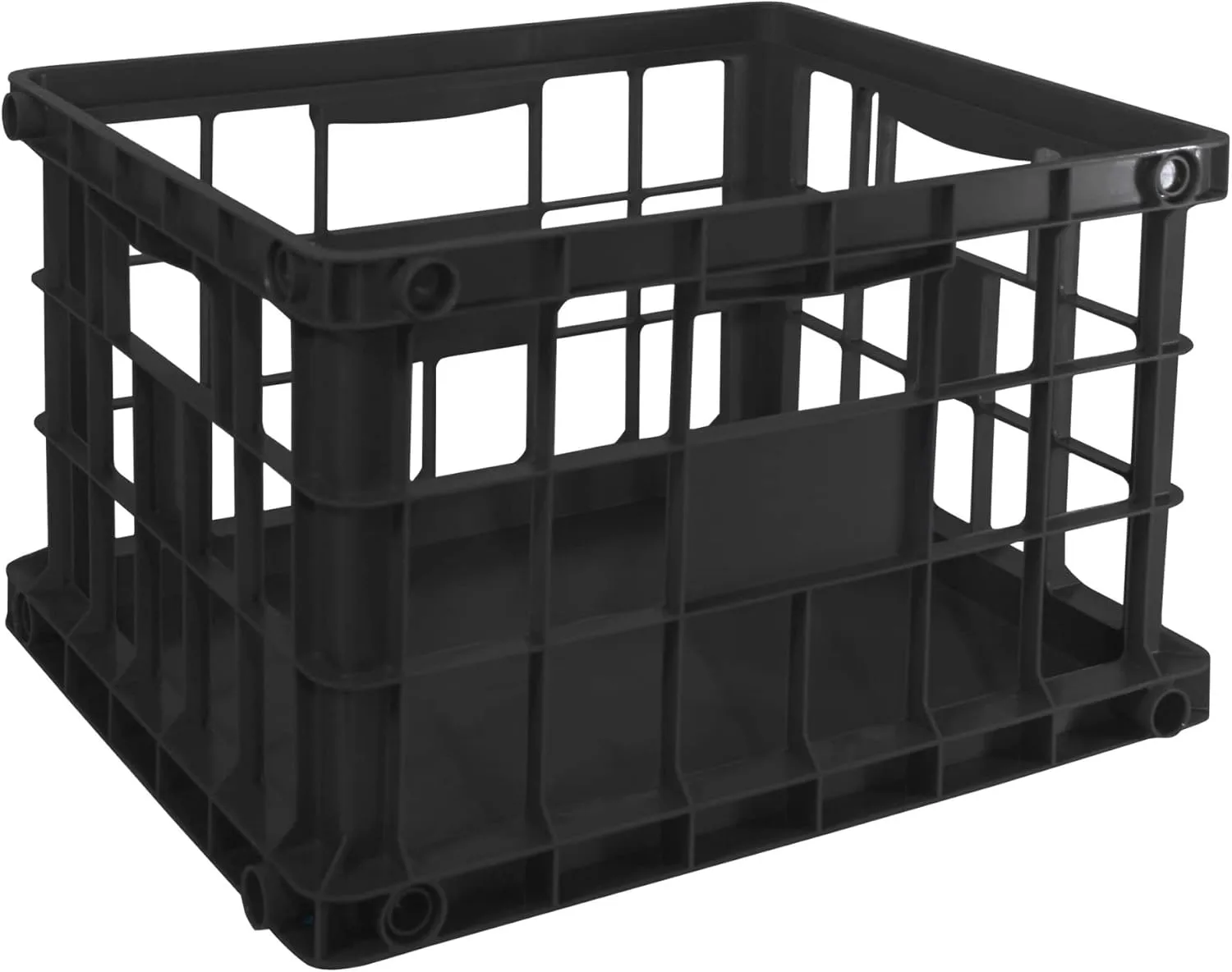 Office Depot® Brand Letter/Legal File Crate, Medium Size, Black