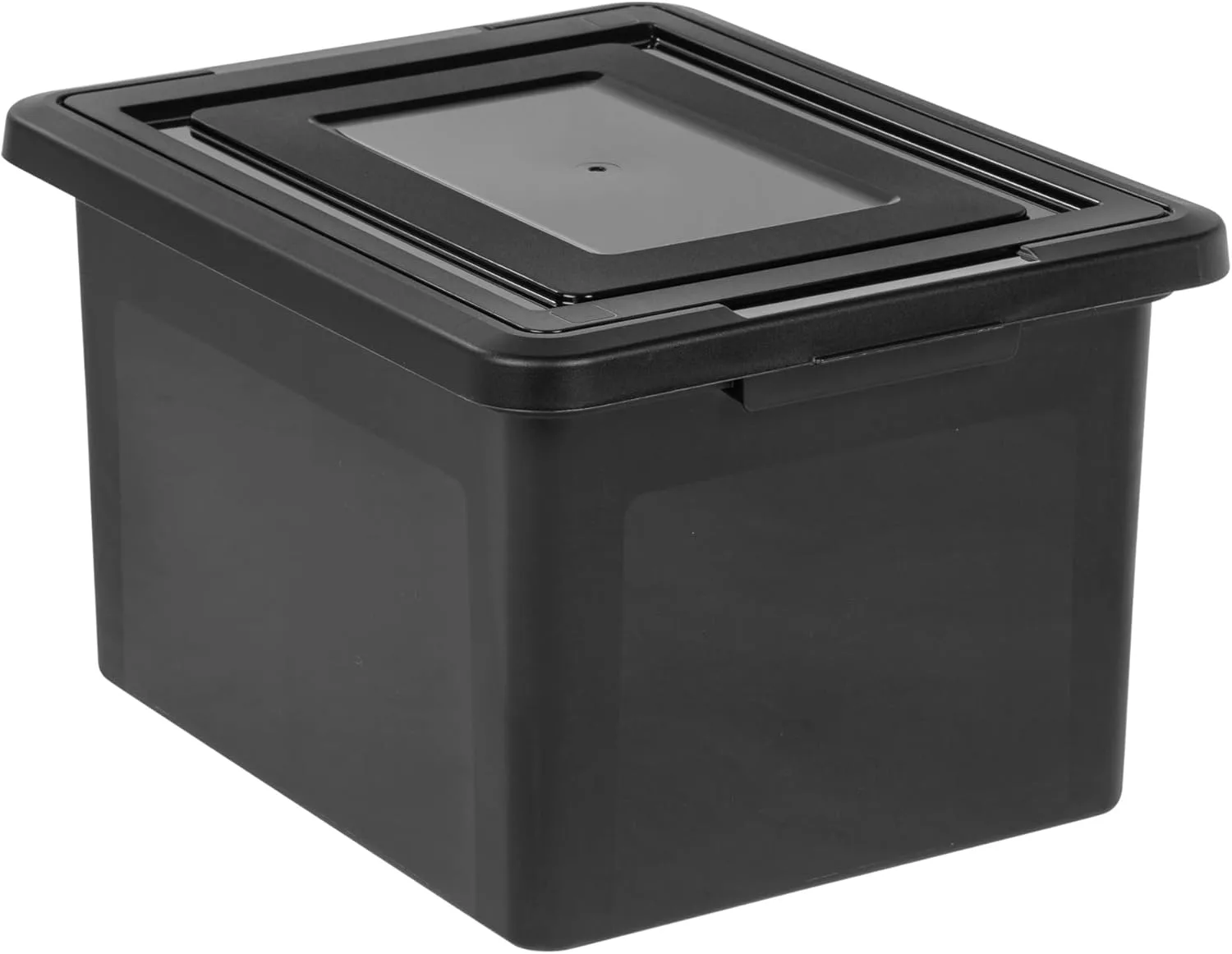 Office Depot Brand File Tote, Letter/Legal Size, 18inL x 14 1/4inW x 10 7/8inH, 30% Recycled, Black