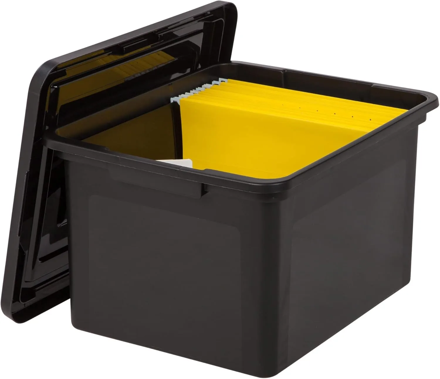Office Depot Brand File Tote, Letter/Legal Size, 18inL x 14 1/4inW x 10 7/8inH, 30% Recycled, Black