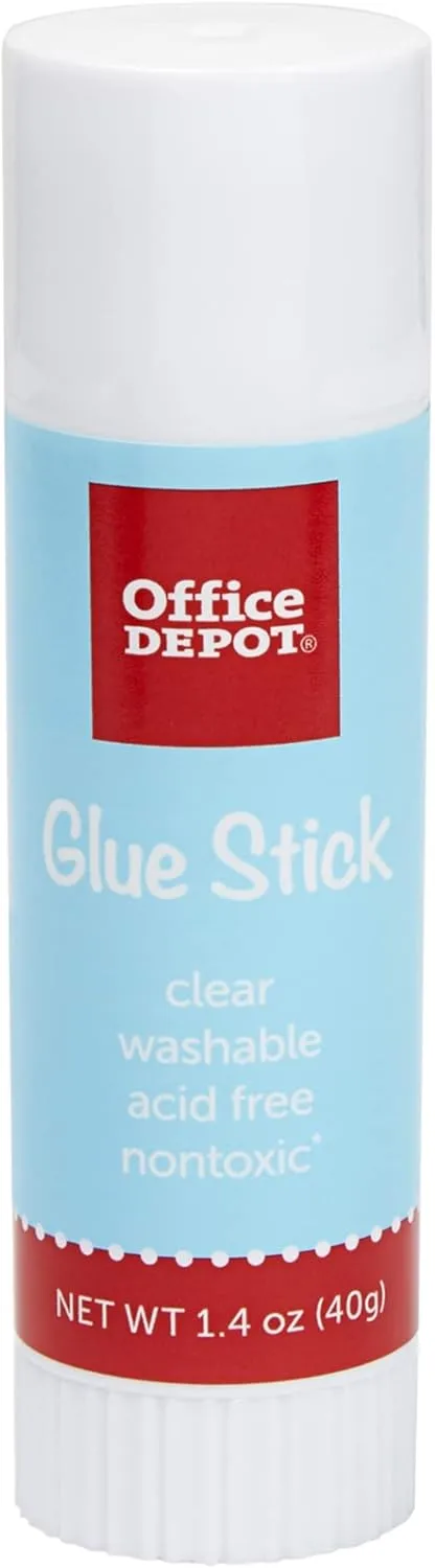 Office Depot® Brand Glue Sticks, 1.4 Oz, Clear, Pack Of 3 Glue Sticks