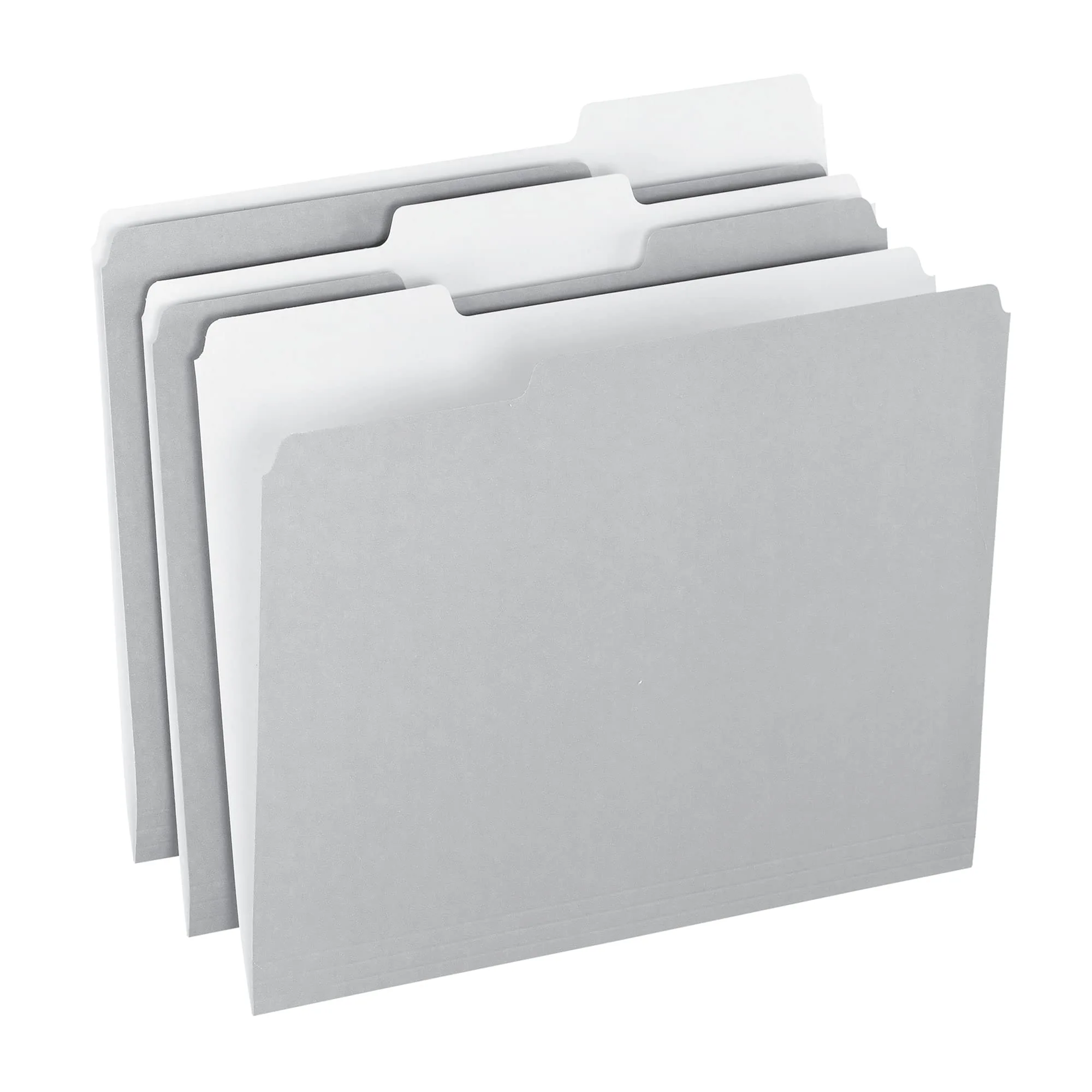 Office Depot Top Tab Color File Folders, 1/3 Cut, Letter Size, Gray, Box Of 100, OD152 1/3 GRA