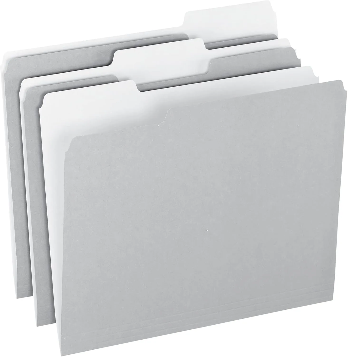 Office Depot Top Tab Color File Folders, 1/3 Cut, Letter Size, Gray, Box Of 100, OD152 1/3 GRA