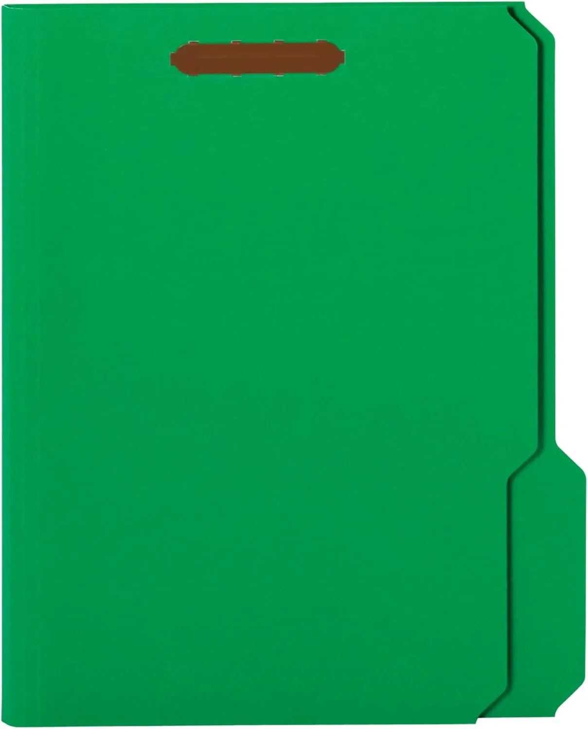 Office Depot Color Fastener File Folders, Letter Size, Green, Pack of 50, OD22140GW
