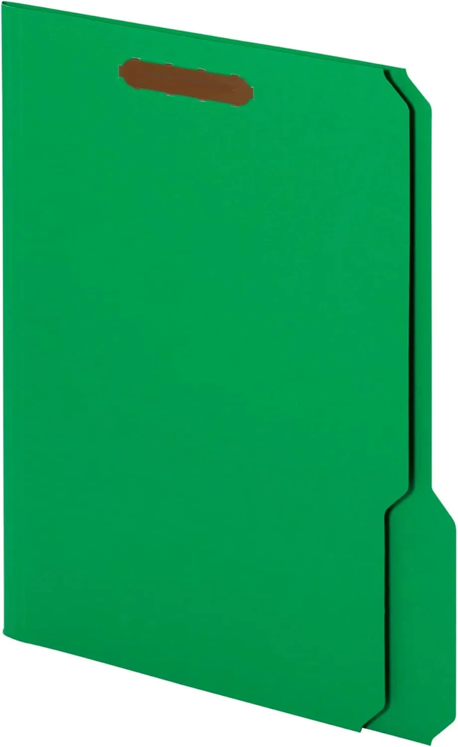 Office Depot Color Fastener File Folders, Letter Size, Green, Pack of 50, OD22140GW