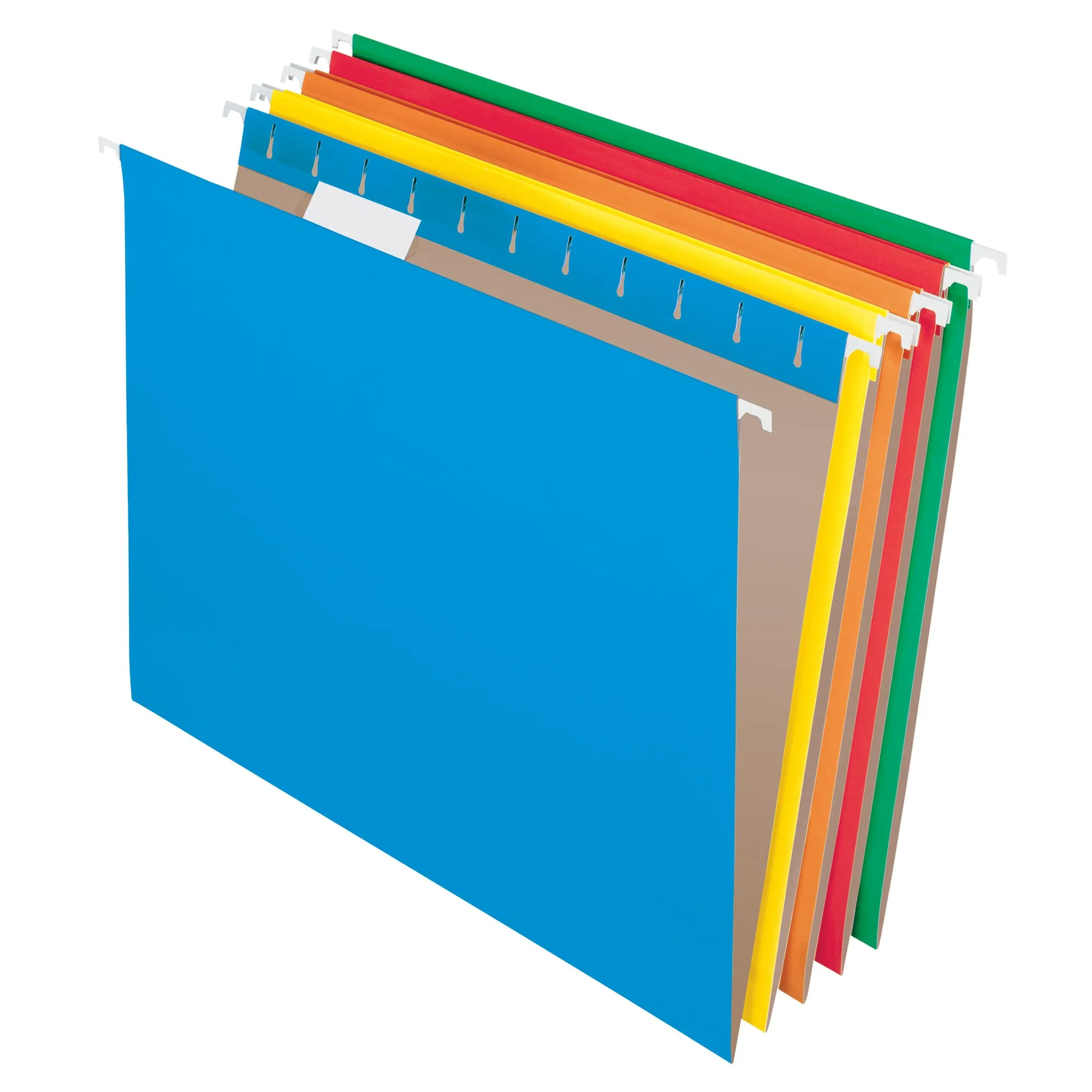 Office Depot® Brand Hanging File Folders, Letter Size, 100% Recycled, Assorted Colors, Box of 25