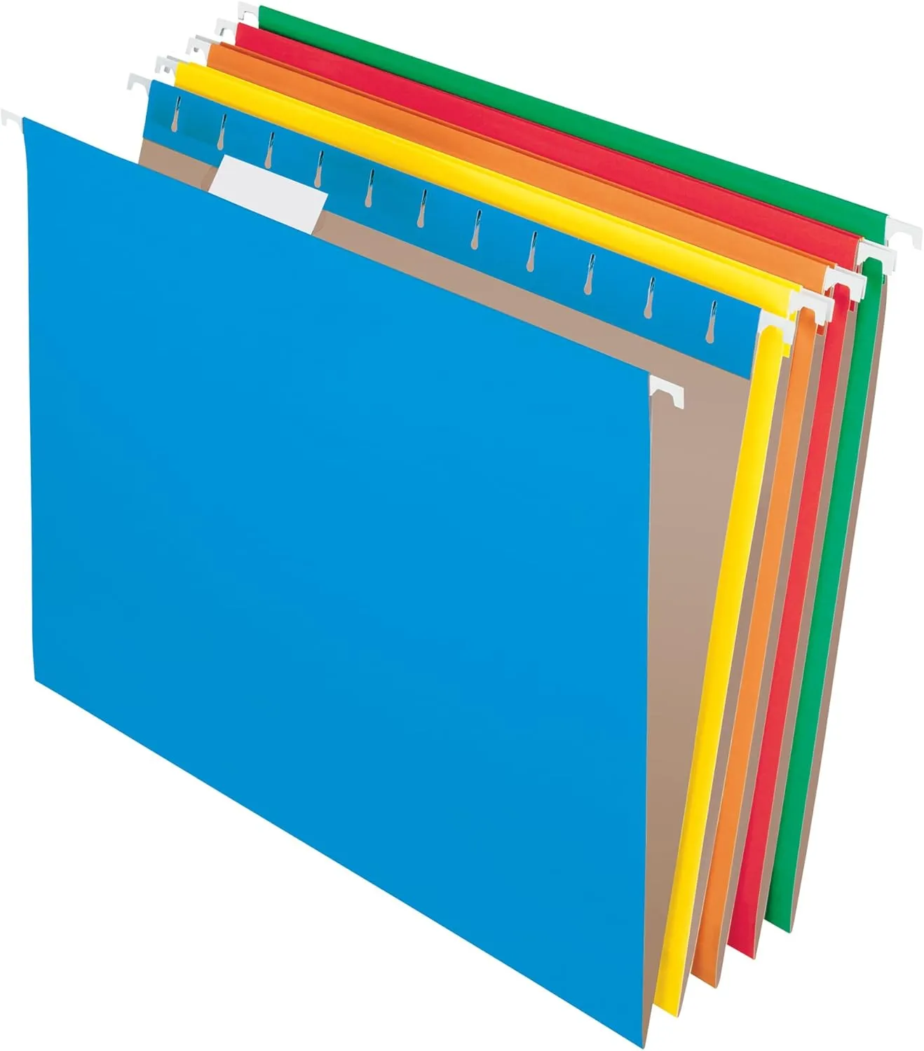 Office Depot® Brand Hanging File Folders, Letter Size, 100% Recycled, Assorted Colors, Box of 25