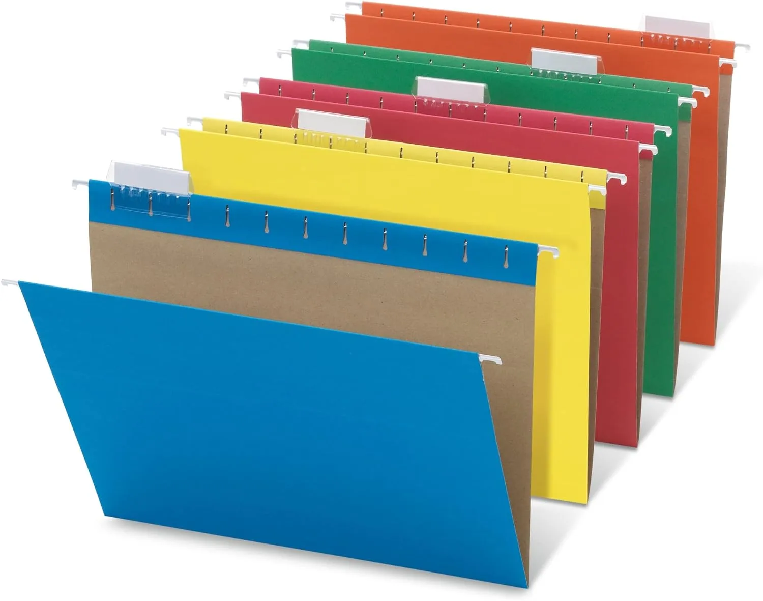 Office Depot® Brand Hanging File Folders, Letter Size, 100% Recycled, Assorted Colors, Box of 25