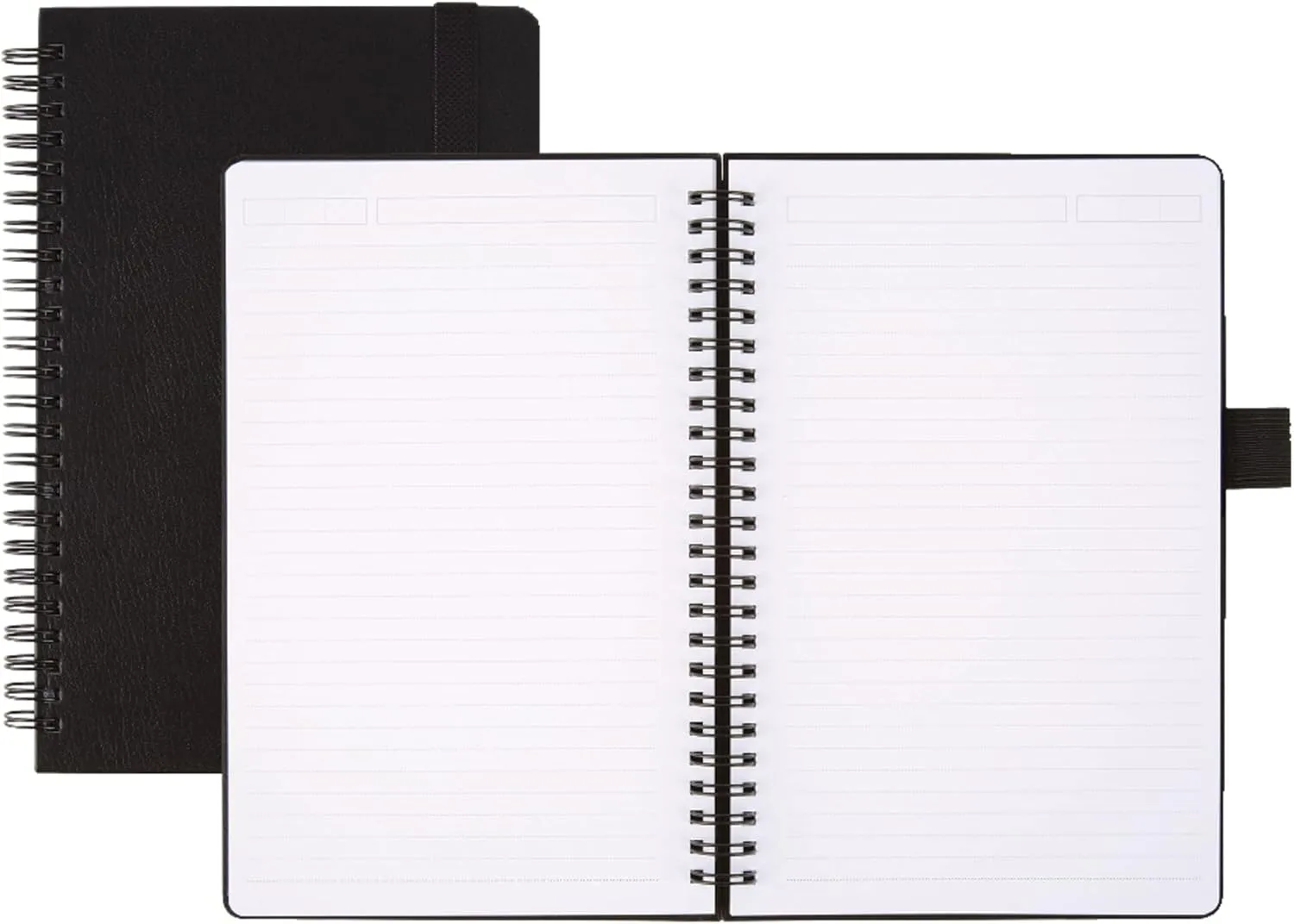 Office Depot® Brand Hard Cover Premium Business Notebook, Junior, 5 1/2" x 8 1/2", 1 Subject, Narrow Ruled, 120 Pages (60 Sheets), Black