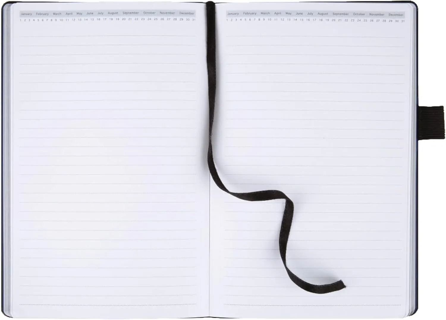 Office Depot® Brand Premium Hardcover Business Journal, 8 1/2" x 5 1/2", Narrow Ruled, 192 Pages (96 Sheets), Black