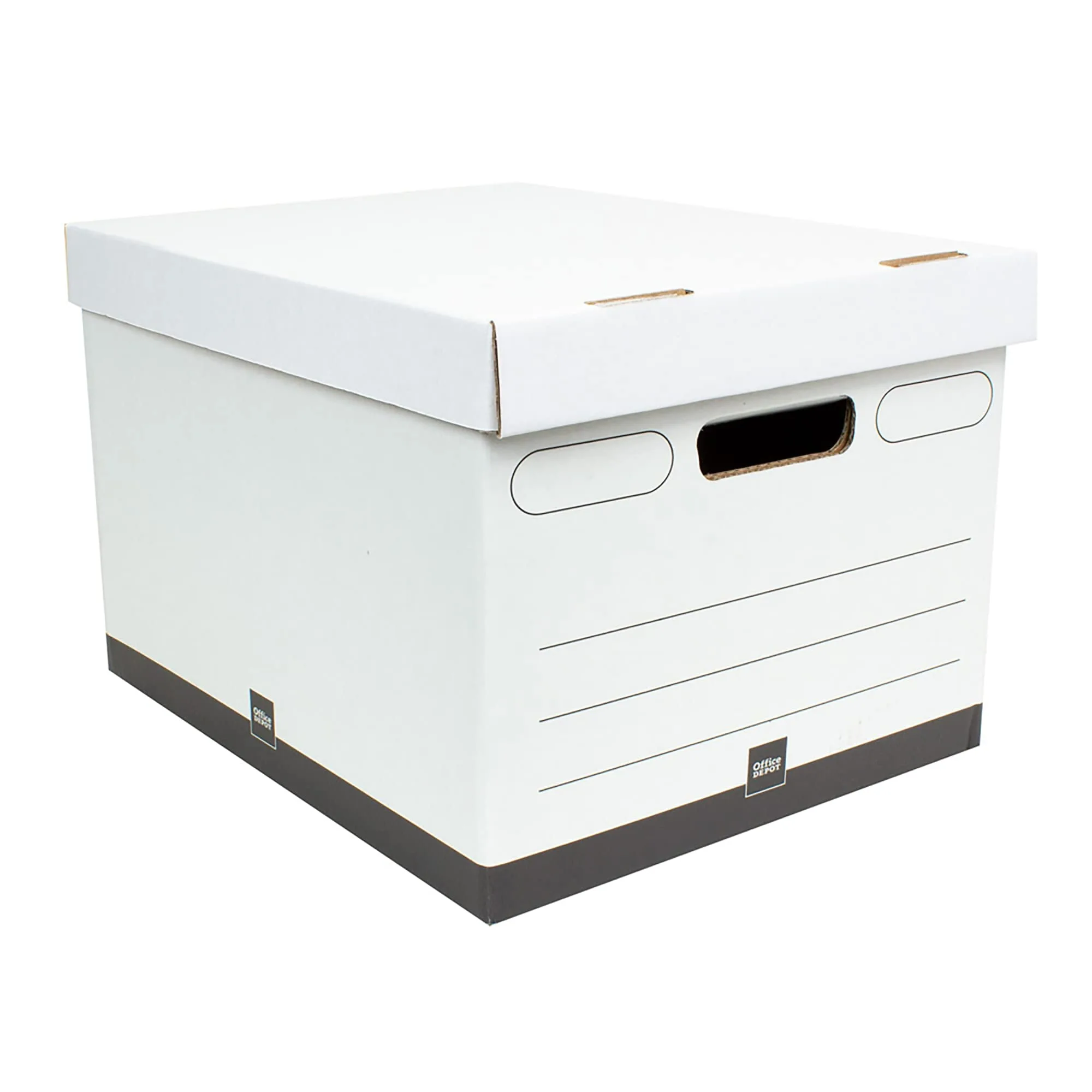 Office Depot® Brand Heavy-Duty Quick Set Up Storage Boxes, Letter/Legal, 15" x 12" x 10", Pack of 5