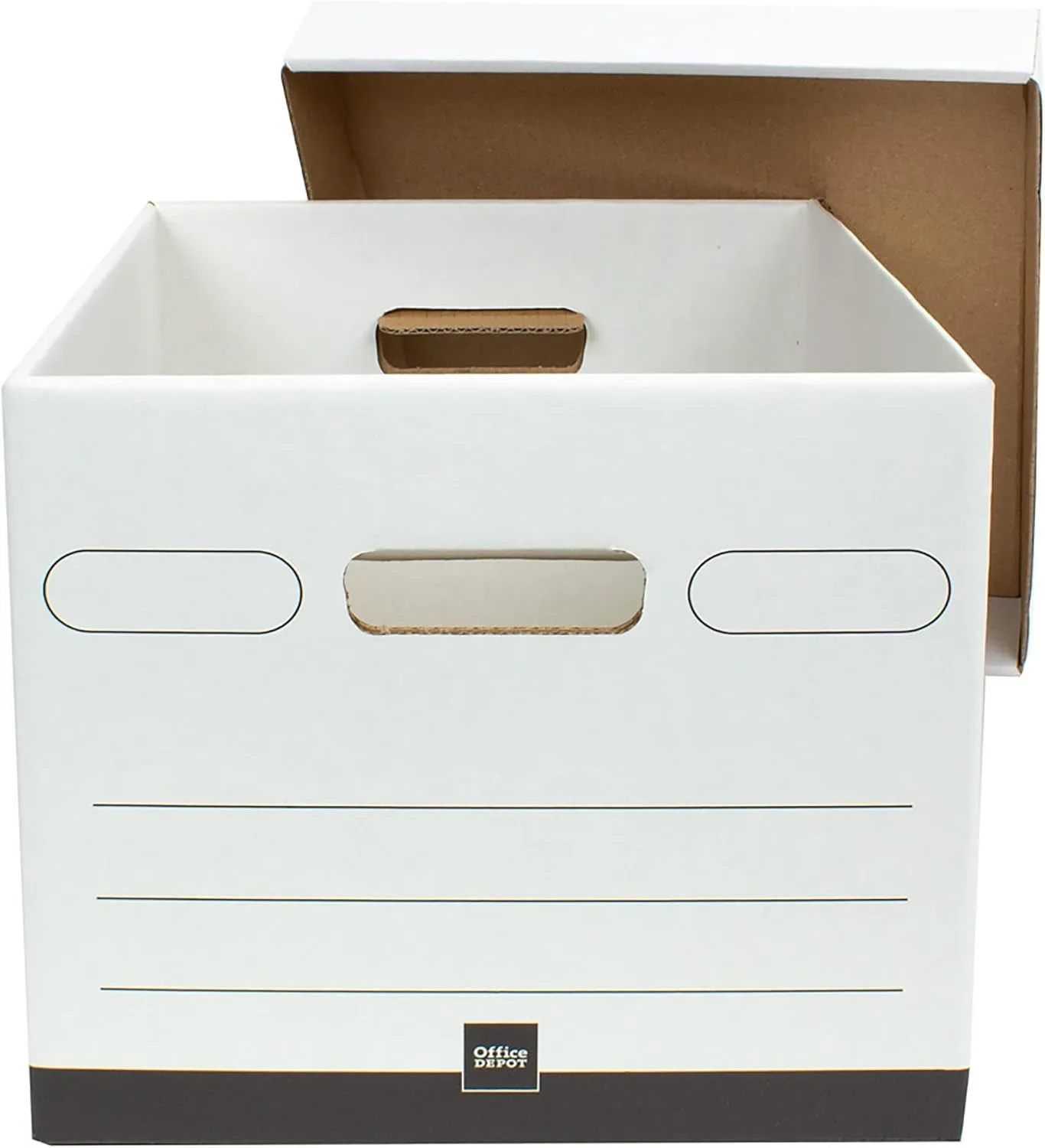 Office Depot® Brand Heavy-Duty Quick Set Up Storage Boxes, Letter/Legal, 15" x 12" x 10", Pack of 5