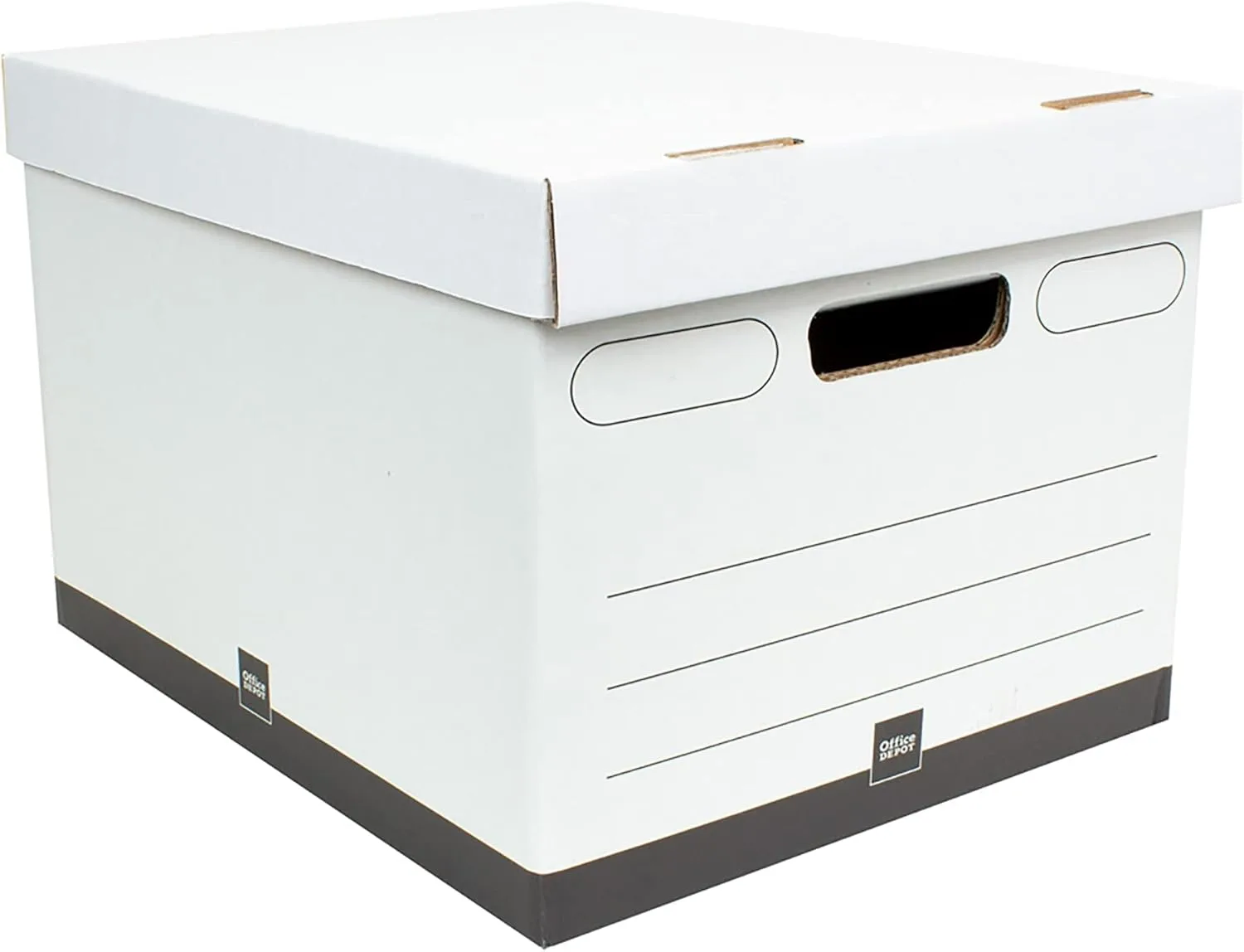 Office Depot® Brand Heavy-Duty Quick Set Up Storage Boxes, Letter/Legal, 15" x 12" x 10", Pack of 5