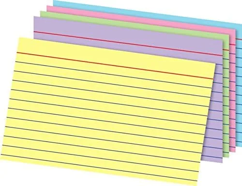 Office Depot® Brand Index Cards, 4" x 6", Rainbow, Pack Of 100