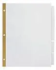 Office Depot Brand Insertable Dividers with Big Tabs, White, Clear Tabs, 5-Tab
