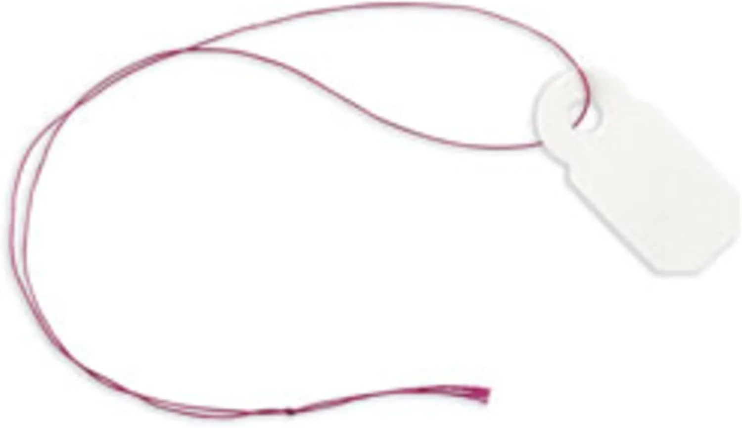Office Depot Jewelry Tags, 0.38in. x 0.81in., White, Pack of 100, XS007007