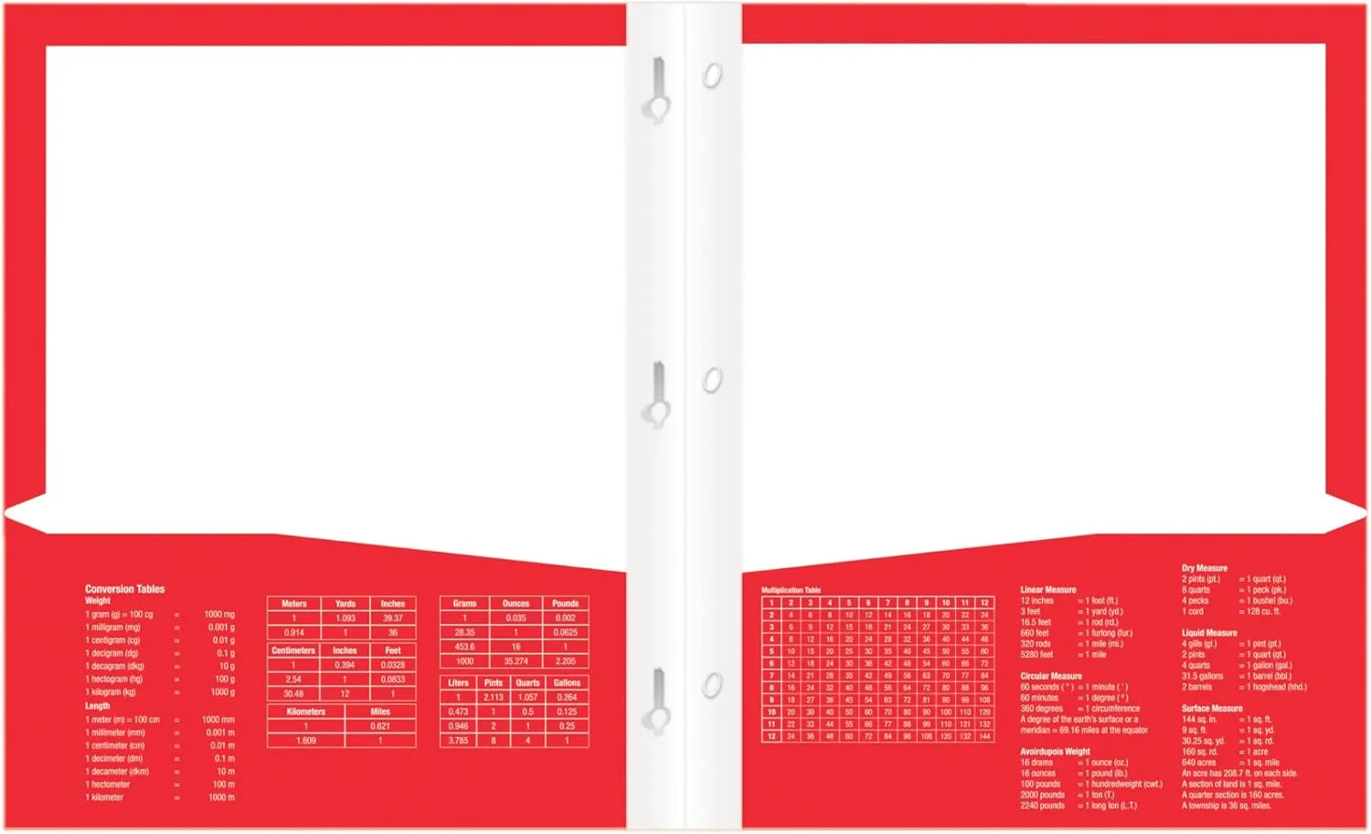 Office Depot® Brand Laminated 3-Prong Paper Folder, 9 1/4" x 11 1/2", Red