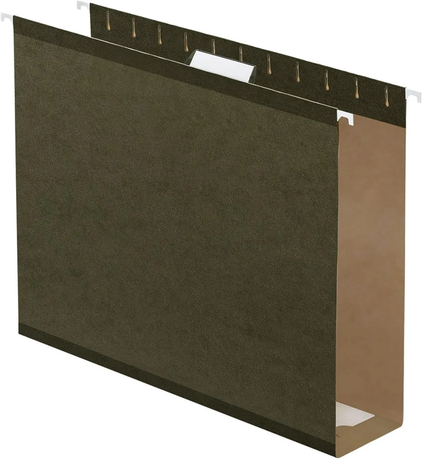 Office Depot Box Bottom Hanging File Folders, 2in. Expansion, Legal Size, Standard Green, Pack Of 25, 406090OD