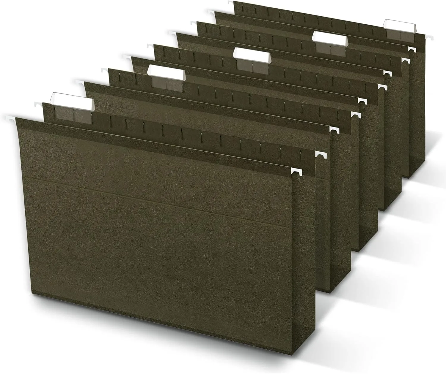 Office Depot Box Bottom Hanging File Folders, 2in. Expansion, Legal Size, Standard Green, Pack Of 25, 406090OD