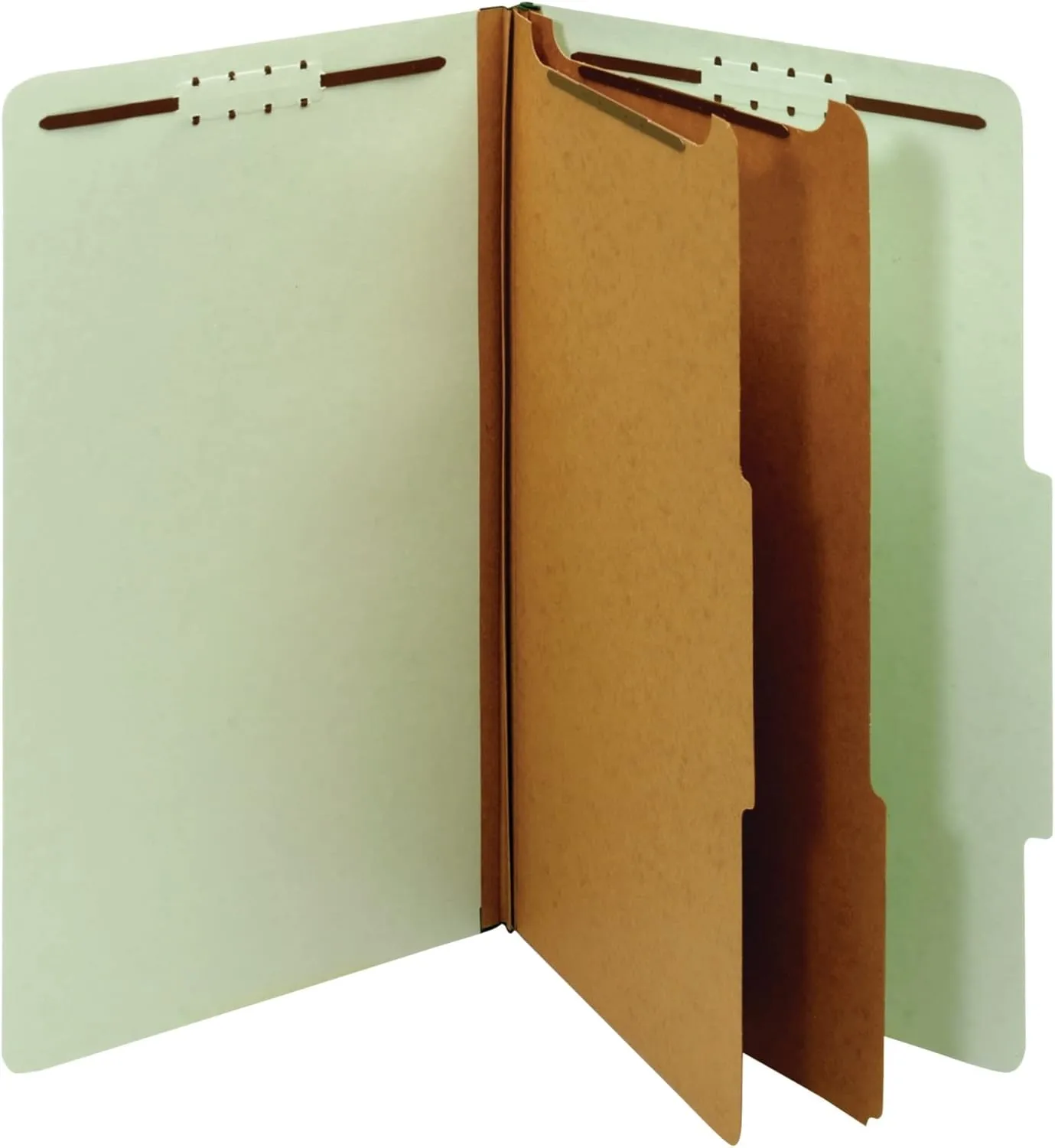 Office Depot Pressboard Classification Folders With Fasteners, Legal Size, 100% Recycled, Light Green, 10 pk, OD29076R