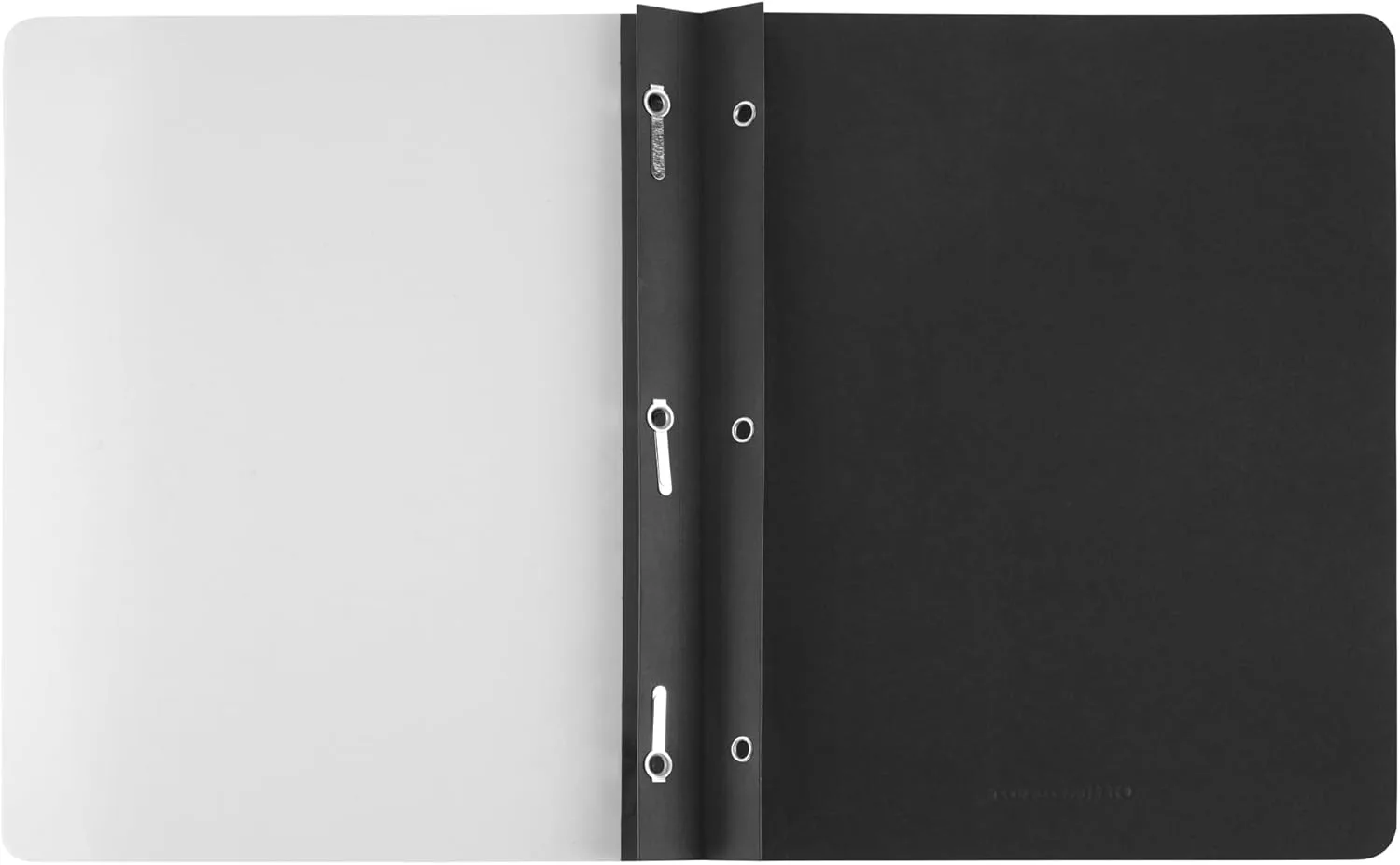 Office Depot Linen Clear-Front Report Covers, Black, Pack of 5, ODV767002