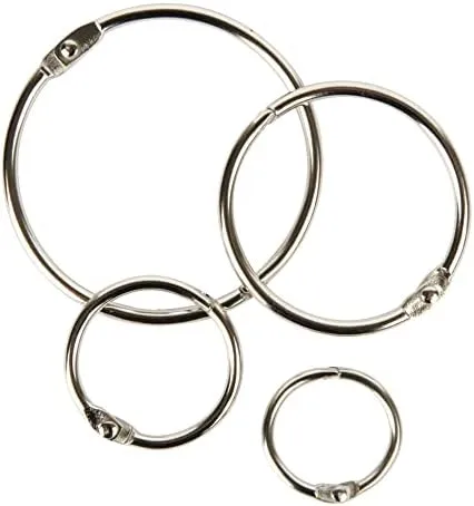 Office Depot® Brand Loose-Leaf Rings, Assorted Sizes, Pack Of 20