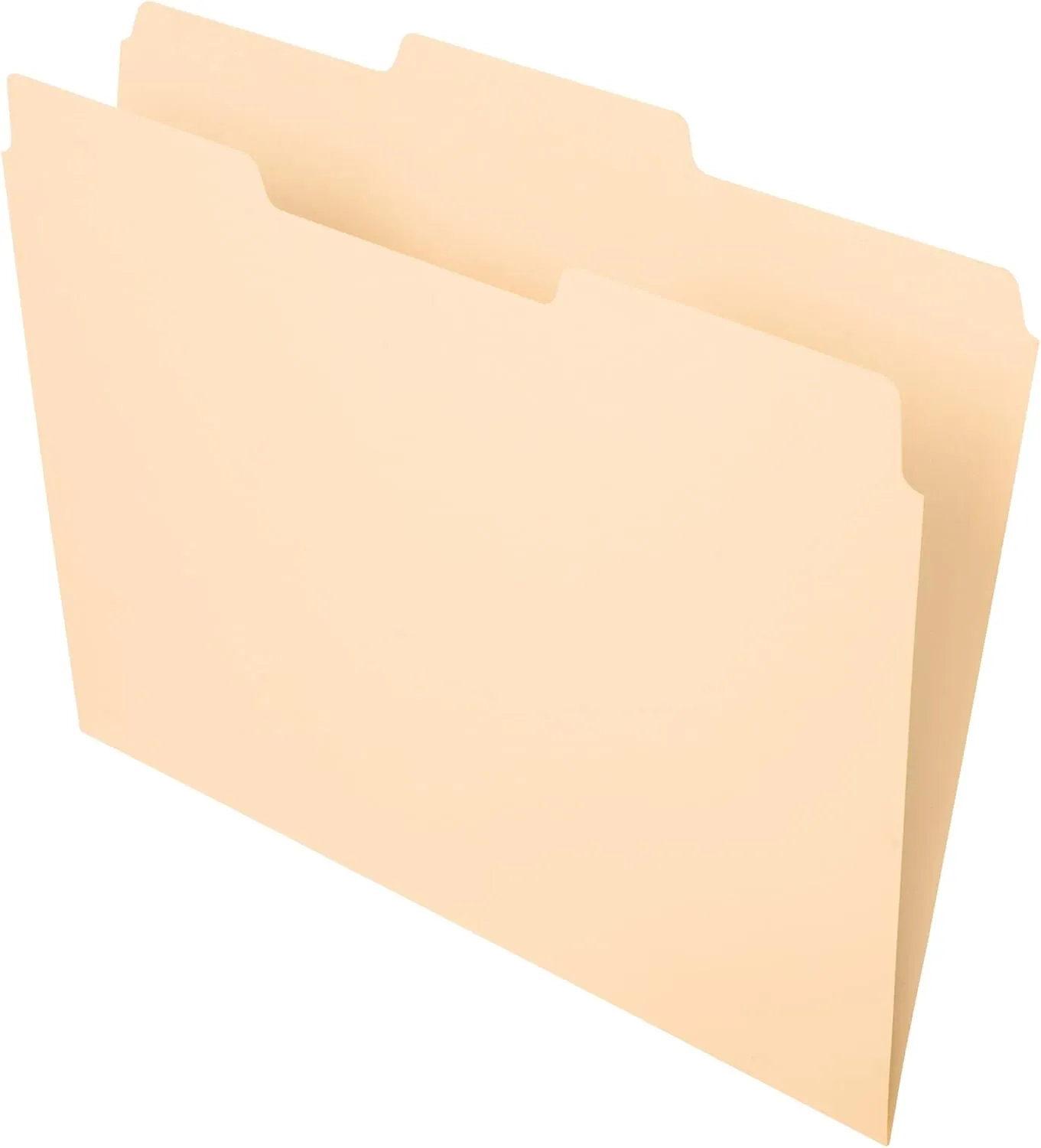 Office Depot® Brand File Folders, 1/3 Cut, Center Position, Letter Size, Manila, Pack of 100