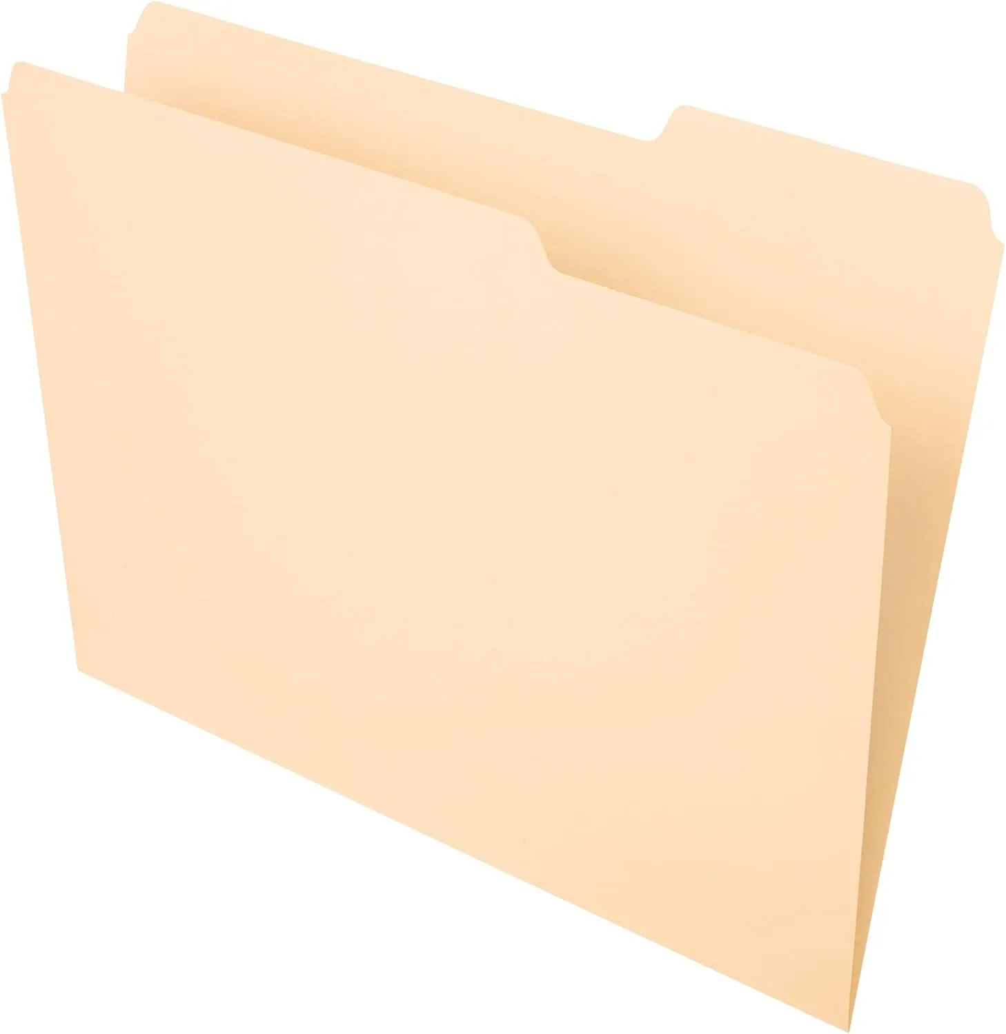 Office Depot File Folders, 1/3 Tab Cut, Right Position, Letter Size, 30% Recycled, Manila, Pack of 100, OD752 1/3-3