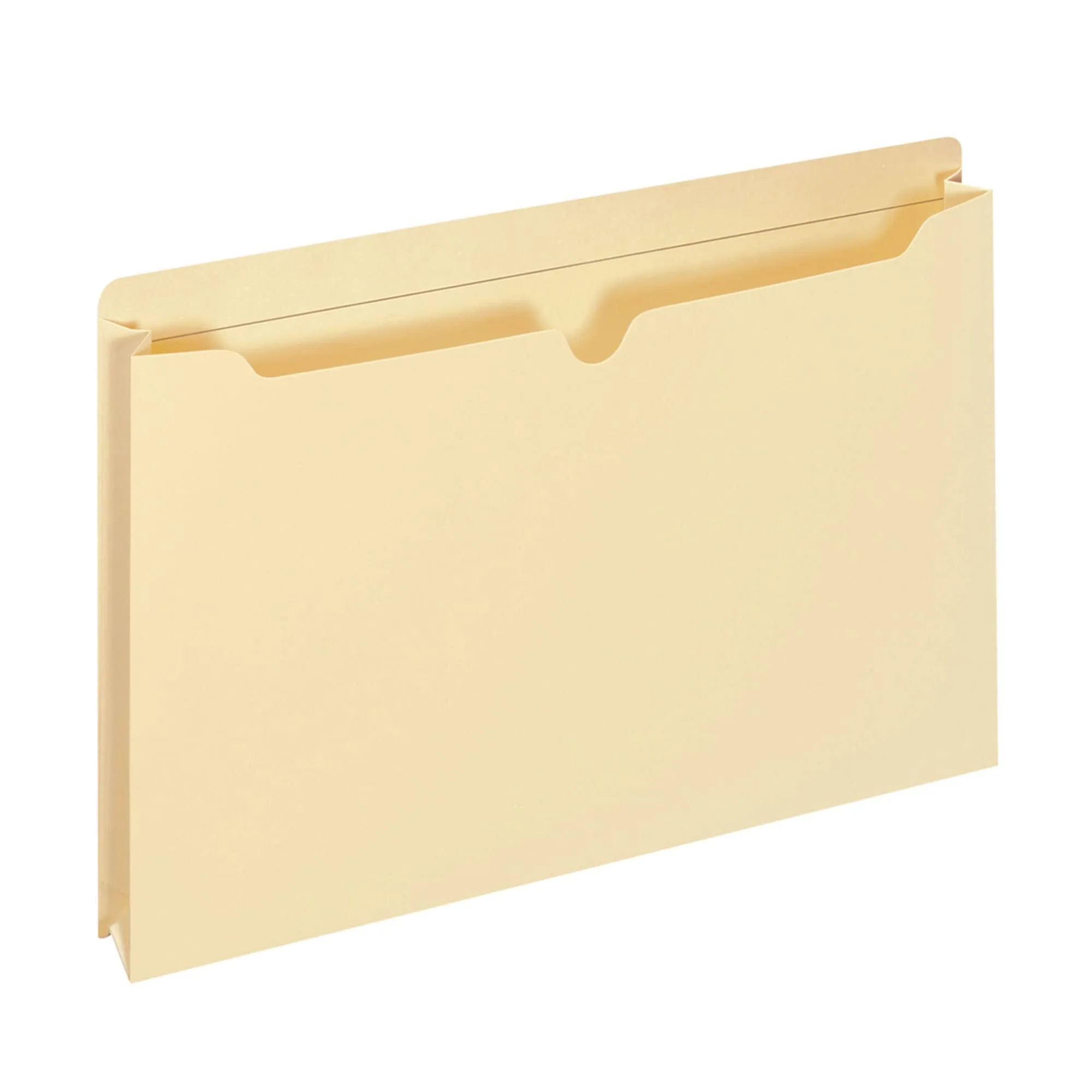 Office Depot Manila Double-Top File Jackets, 2in Expansion, Letter Size, Pack of 25
